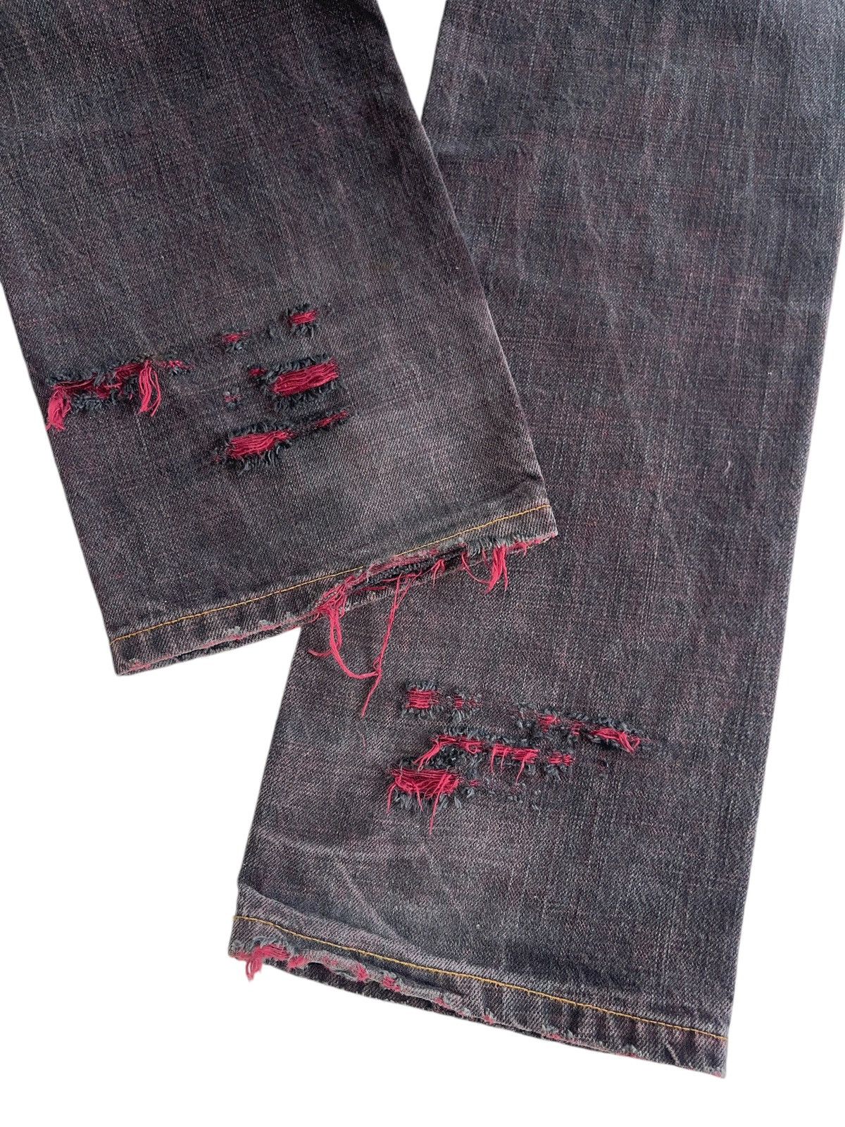 PPFM PPFM "Rock N Roll" Crazy Ripped Distressed Denim Size US 32 / EU 48 - 6 Thumbnail