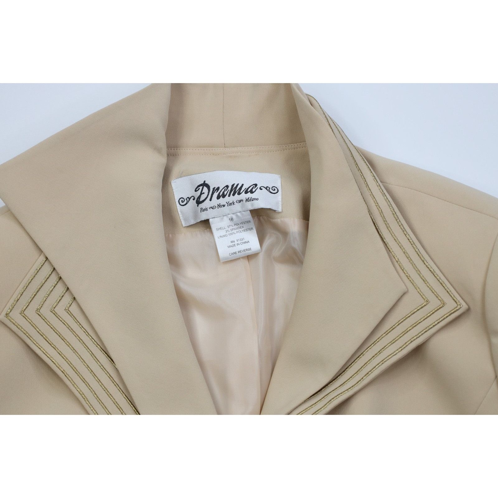 Vintage Deadstock Vintage 90s 2 Piece Church Wedding Skirt Suit Size L / US 10 / IT 46 - 3 Thumbnail
