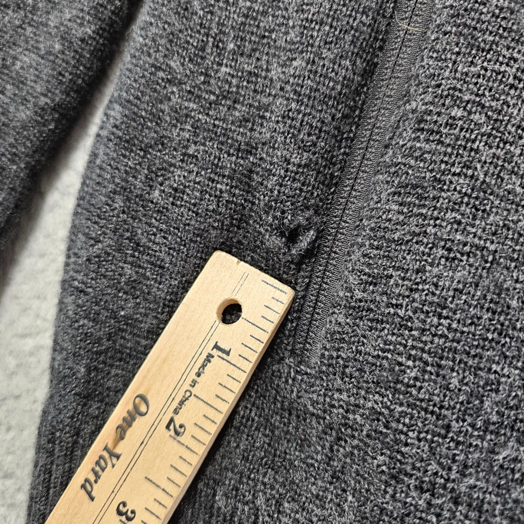 Vintage Ibex Mens Sweater Full Zip Knit Wool Gray L Size US L / EU 52-54 / 3 - 5 Thumbnail