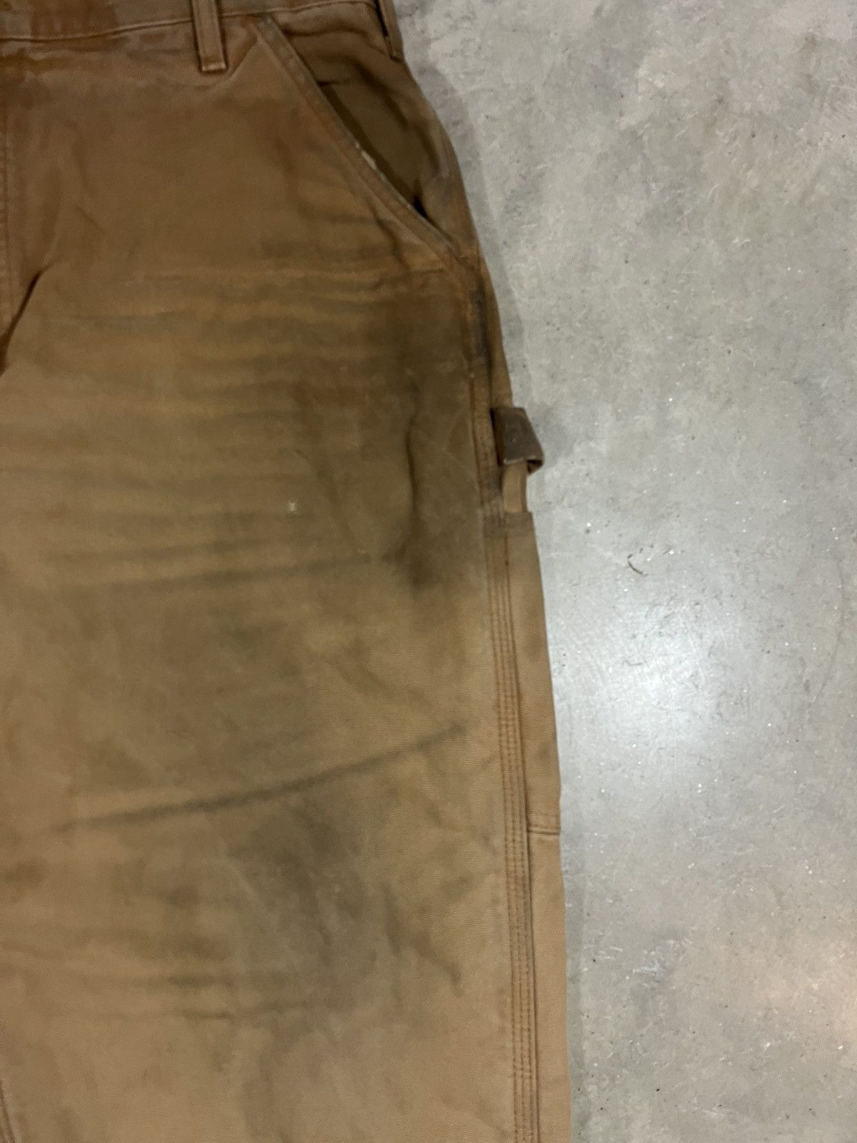 Carhartt Carhartt B111 BRN Flannel Lined Work Pants Faded Brown Size US 38 / EU 54 - 3 Thumbnail