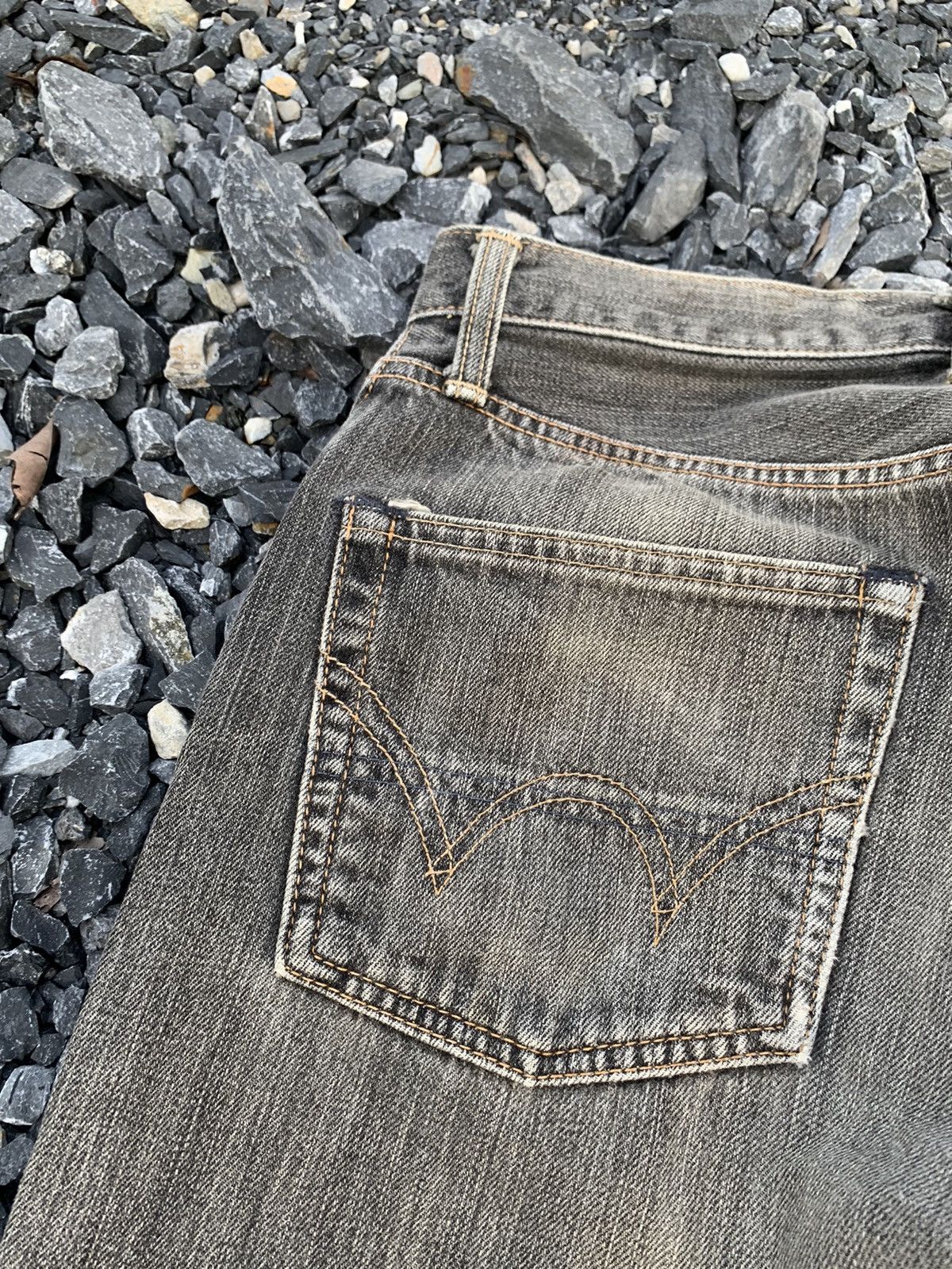 Kapital VINTAGE EDWIN 505s SELVEDGE FADED JAPANESE DISTRESSED DENIM Size US 28 / EU 44 - 12 Thumbnail
