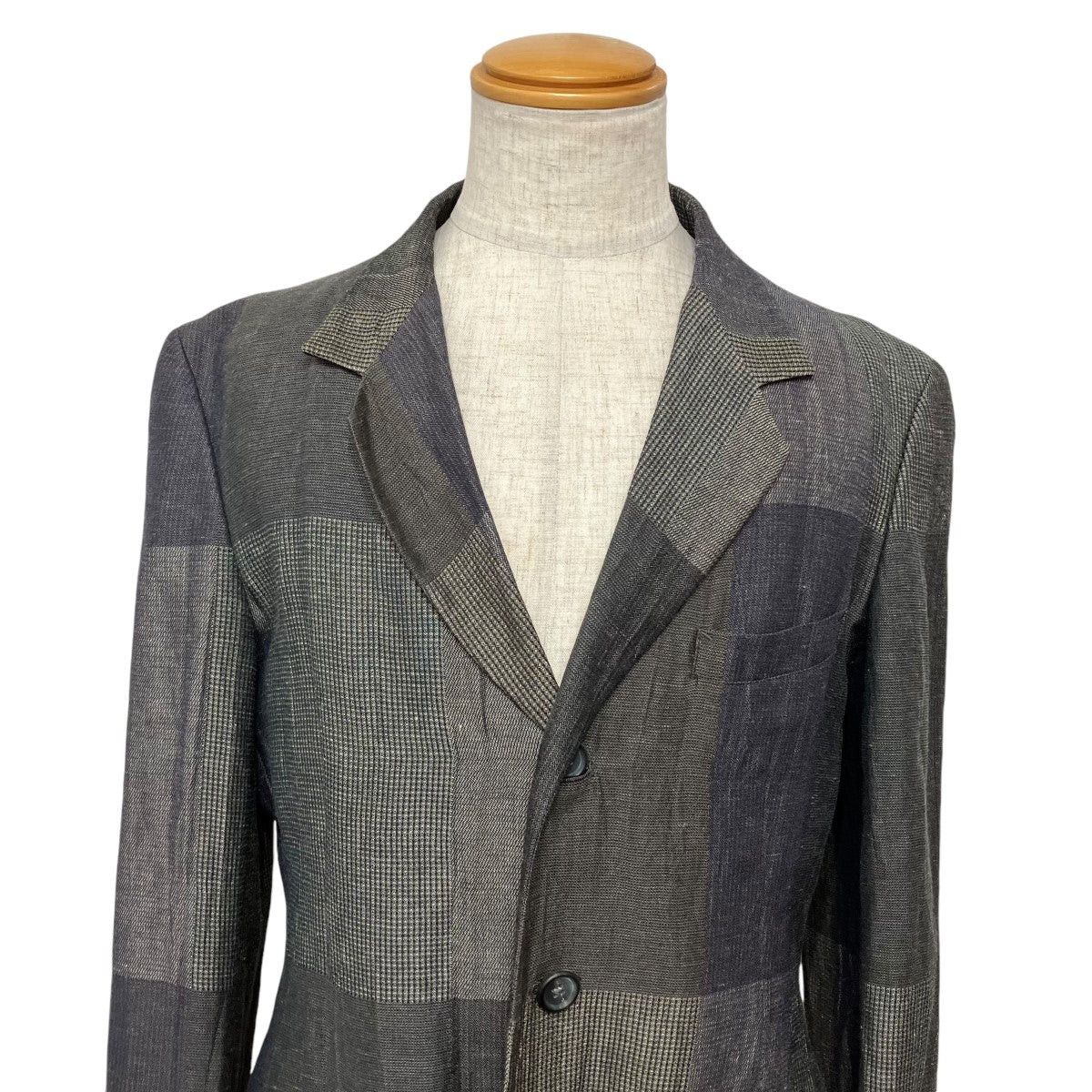 Yohji Yamamoto yohji yamamoto 20SS block linend stock jacket HN-J76-321 Size US S / EU 44-46 / 1 - 5 Thumbnail