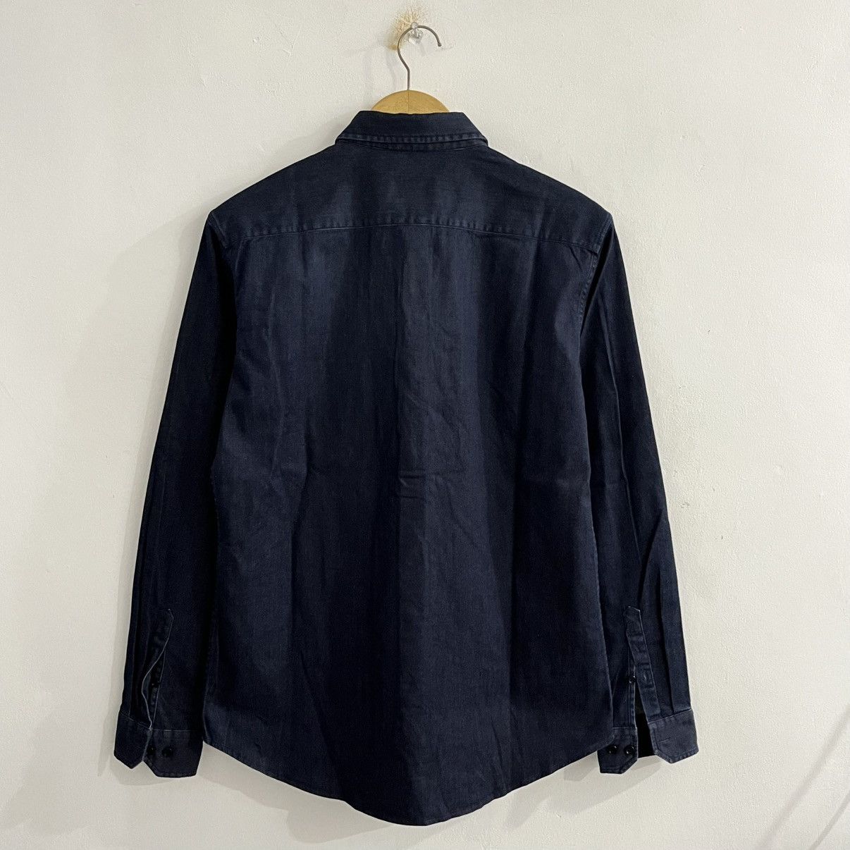 Solid Homme Solid Homme Woyoungmi Dark Navy Button Up Shirt Size US M / EU 48-50 / 2 - 9 Thumbnail