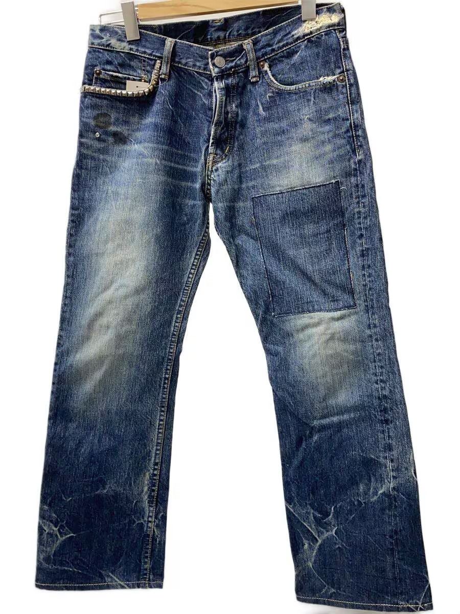 Hysteric Glamour Aged Patchwork Straight Leg Denim Jeans Size US 31 - 1 Thumbnail