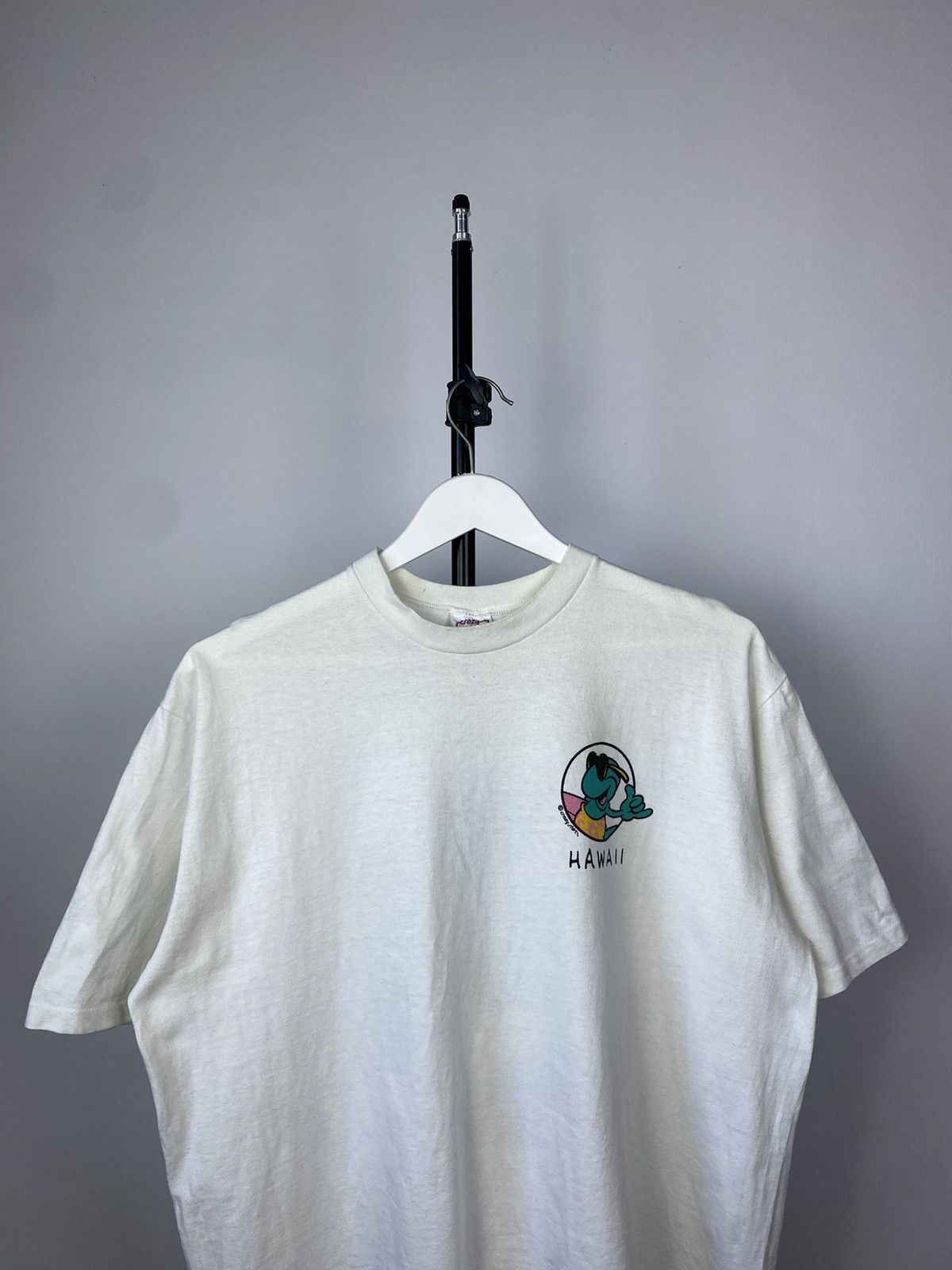 Vintage Crazy Vintage 1980s Hawaii Gecko Graphic T-Shirt Size US XL / EU 56 / 4 - 3 Thumbnail