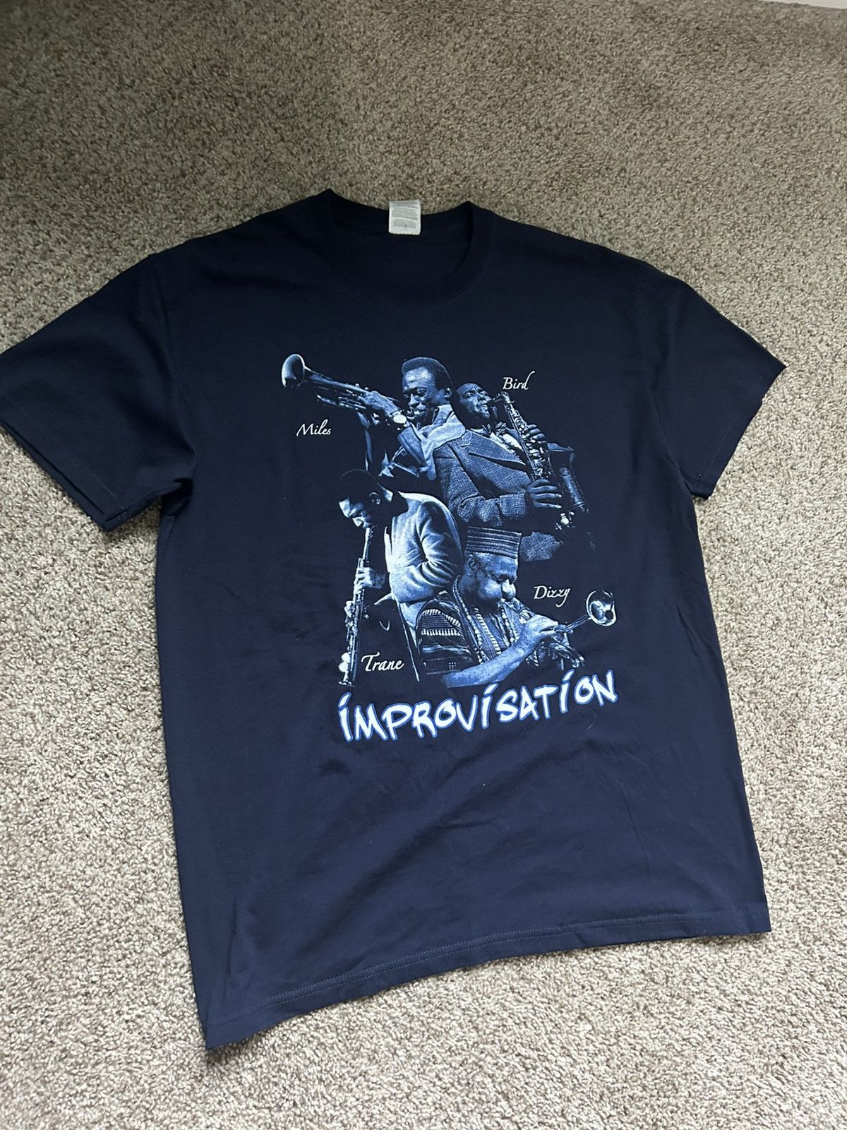 Jerzees 1994 Vintage Jazz Improvisation Band Tee Size US XL / EU 56 / 4 - 1 Thumbnail