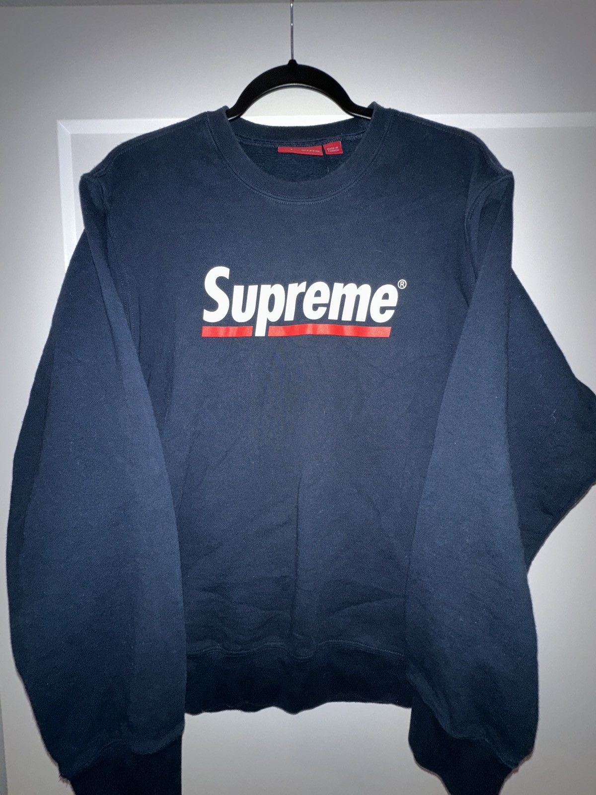 Supreme Supreme Underline Crewneck Size US M / EU 48-50 / 2 - 1 Thumbnail