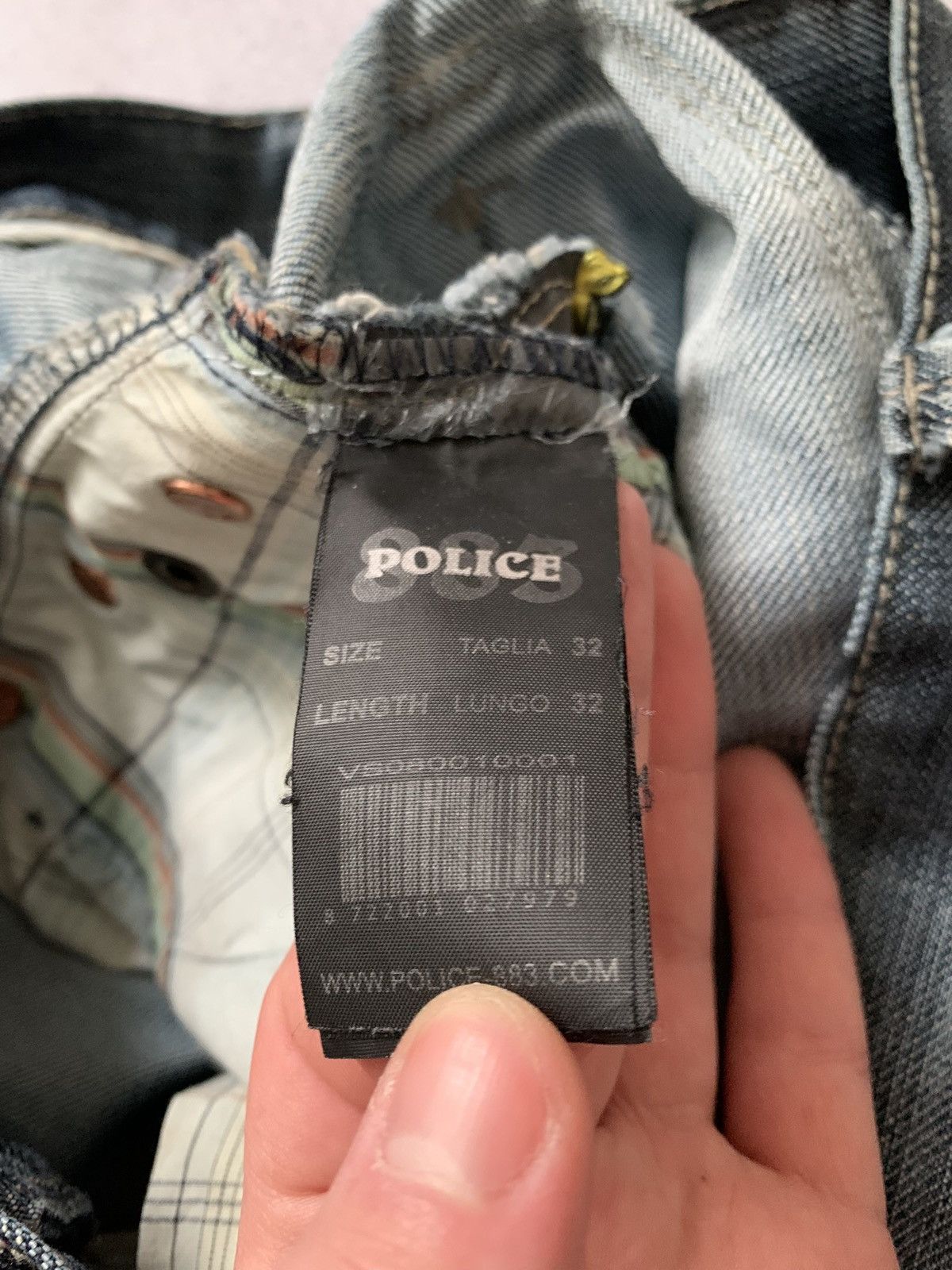 Japanese Brand 883 Police Jeans Dirty Baggy Denim Pants Distressed Crazy Size US 32 / EU 48 - 18 Thumbnail