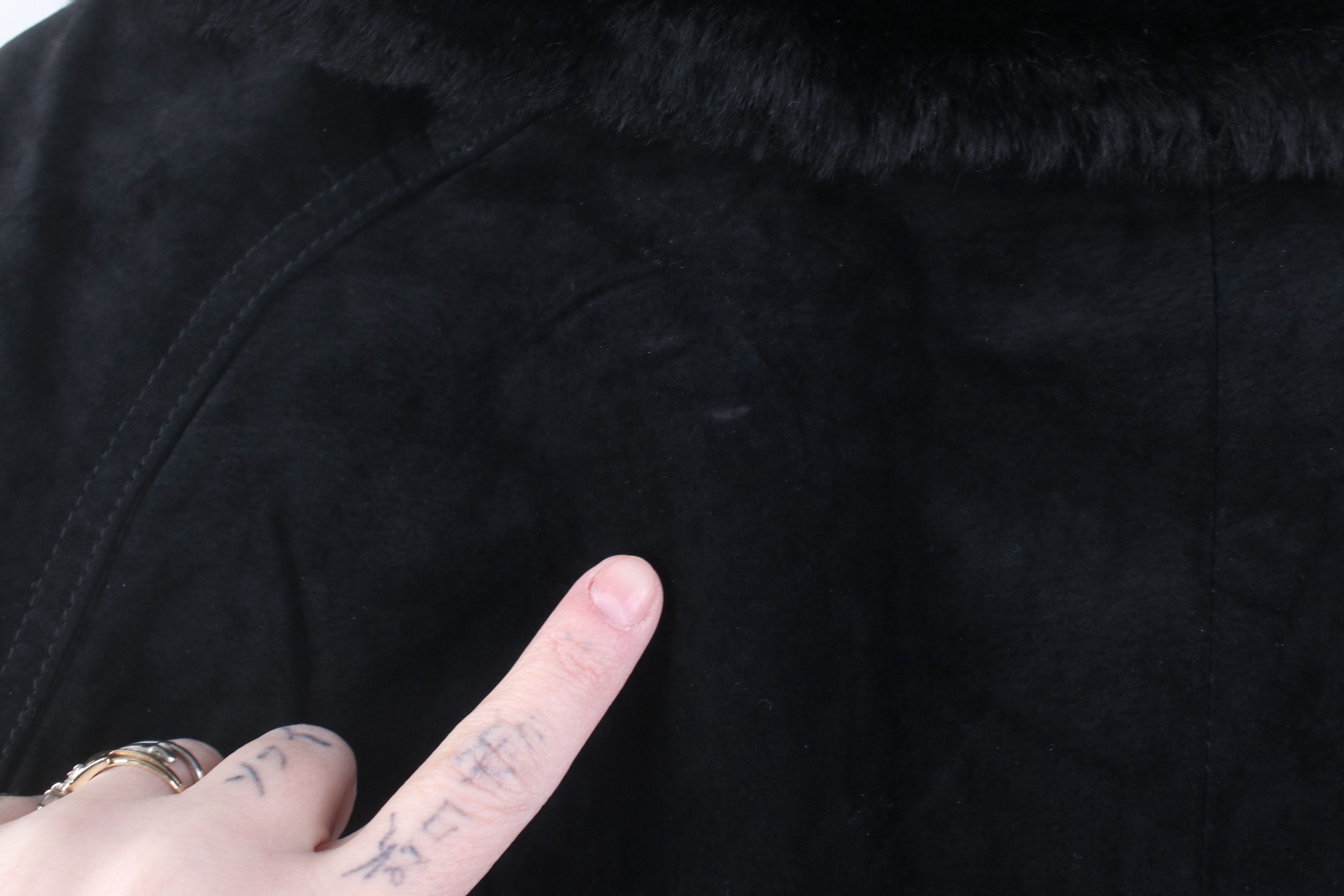 Vintage Vintage 90s Streetwear Suede Leather Double Breasted Jacket Size L / US 10 / IT 46 - 13 Thumbnail