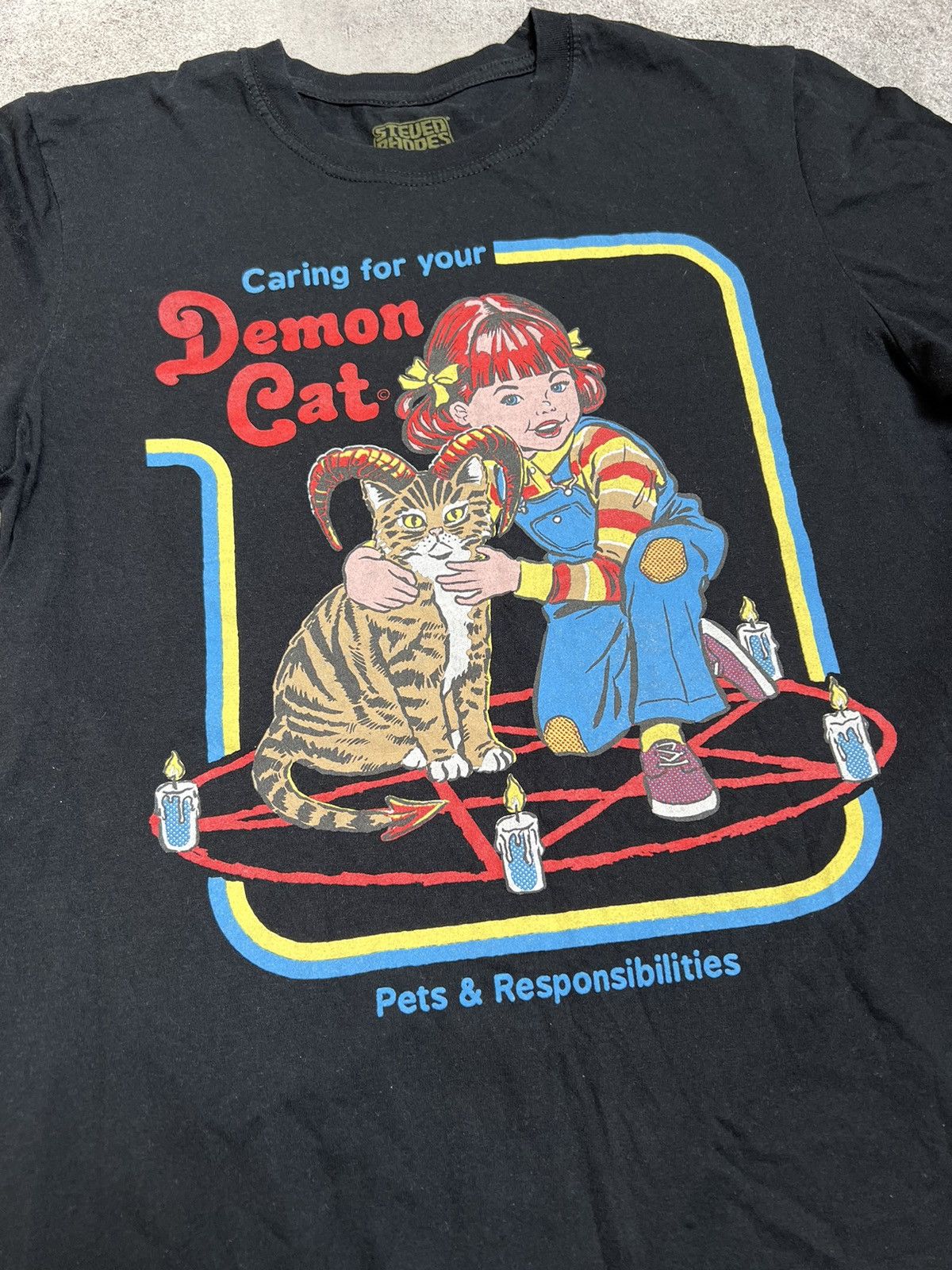 Vintage Demon Cat vintage t shirt Size US M / EU 48-50 / 2 - 3 Thumbnail