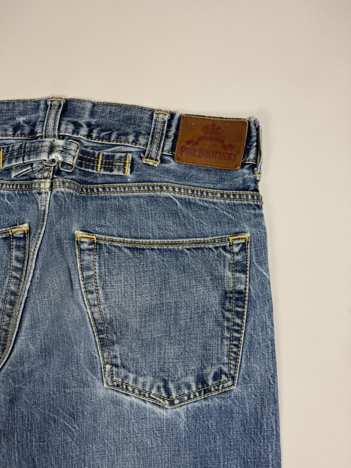 Pike Brothers Pike Brothers Men’s Selvedge Denim Back Buckle Jeans Size 33 Size US 33 - 21 Thumbnail