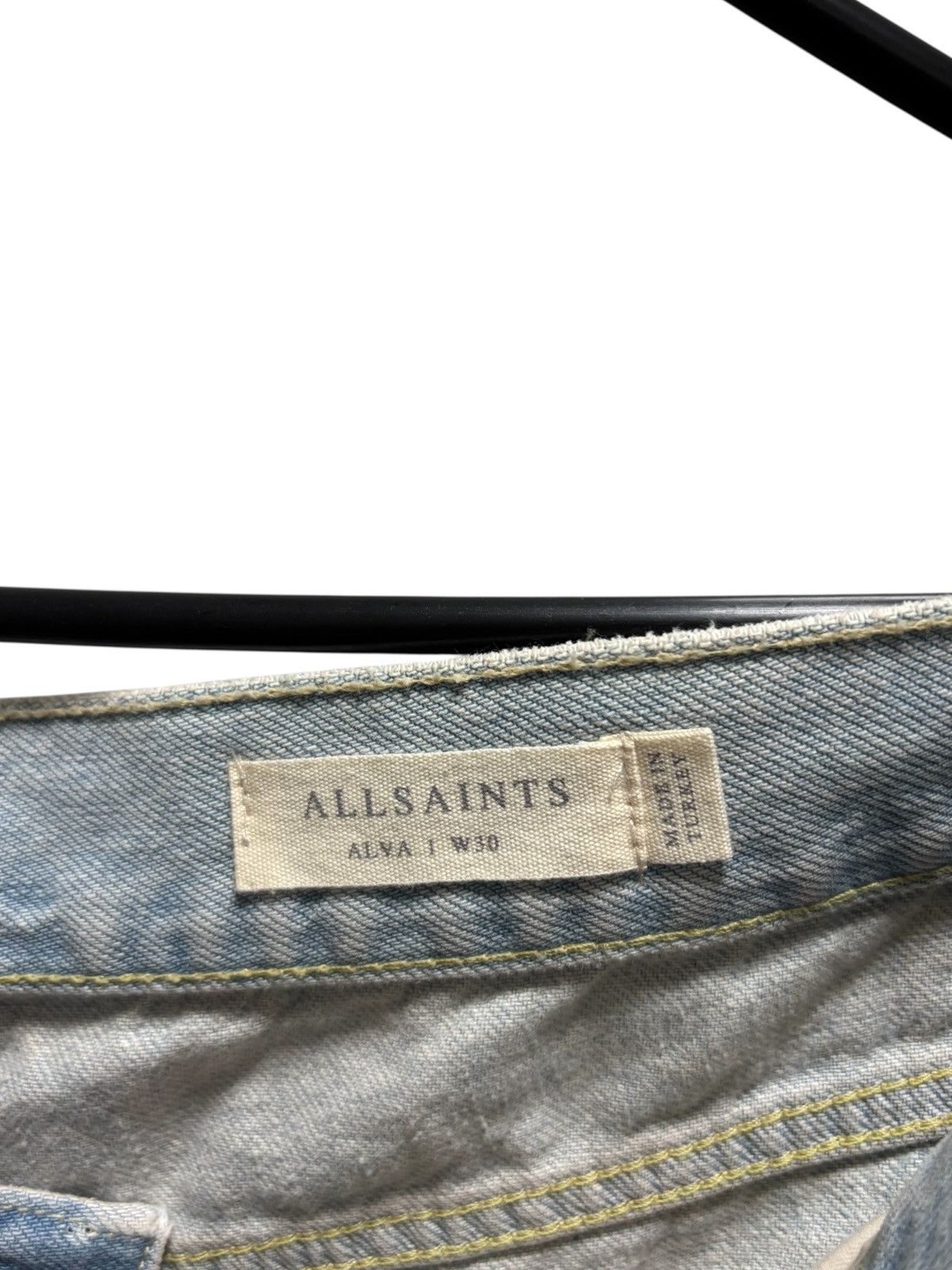 Allsaints NEW! Allsaints Shorts Denim Distressed Y2K Punk Size US 30 / EU 46 - 4 Thumbnail