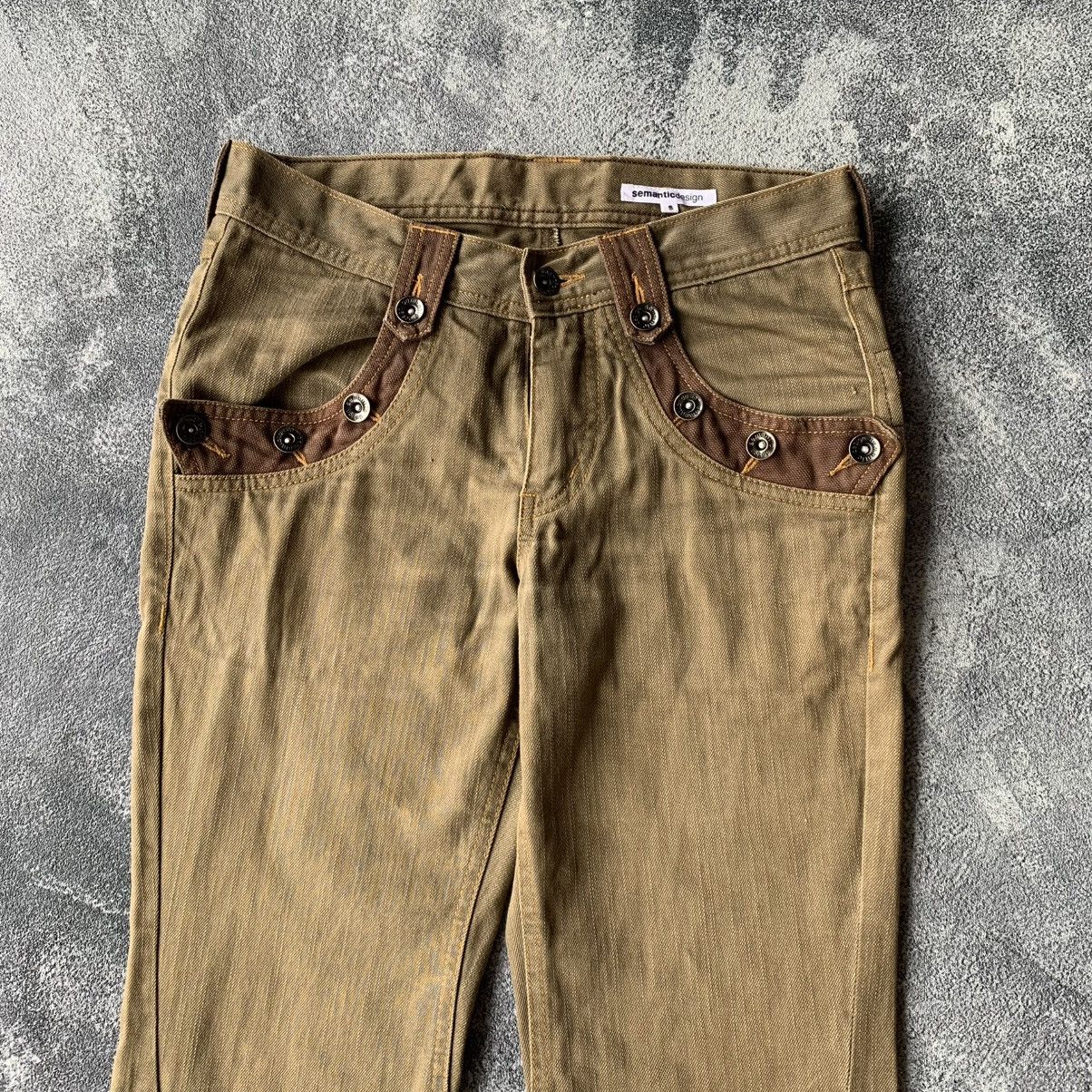 Japanese Brand SS07 Semantic Design Japan Spiral Flare Jeans Size US 30 / EU 46 - 4 Thumbnail