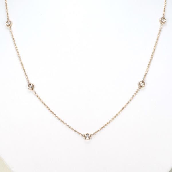Other Other K18 Pink Gold Diamond Necklace 49cm Metal Necklace in Great Condition Size ONE SIZE - 1 Thumbnail