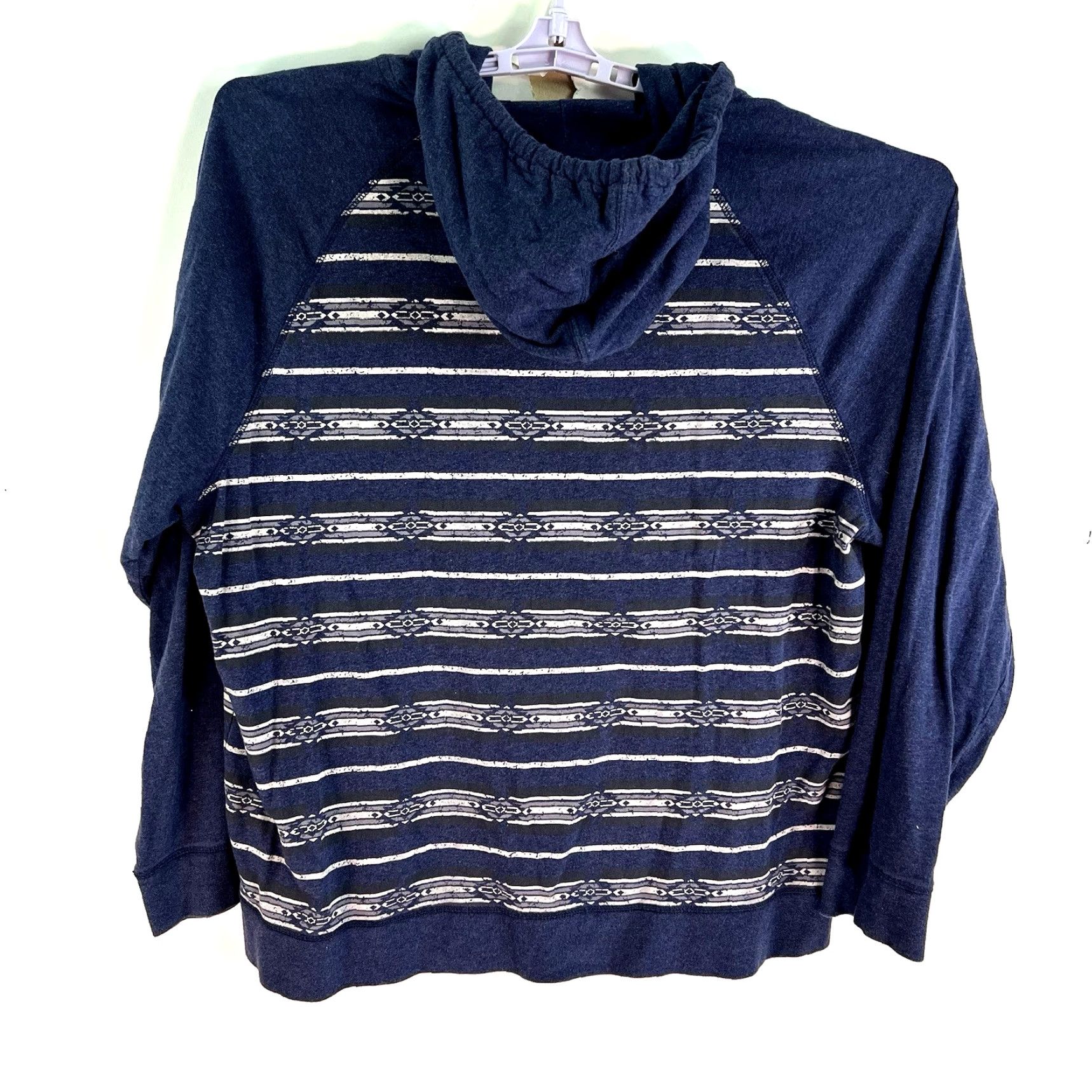Vintage VINTAGE Ruff Hewen Aztec Hoodie Men Adult XL Blue Pullover Geometric 90s Sportswear Size US XL / EU 56 / 4 - 7 Thumbnail