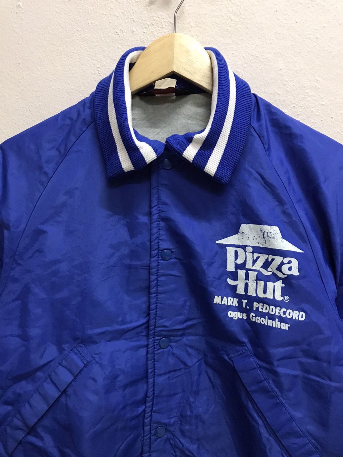 Dunbrooke Vintage Pla Jac Dunbrooke PIzza Hut Bomber Jacket Snap buton Size US S / EU 44-46 / 1 - 4 Thumbnail