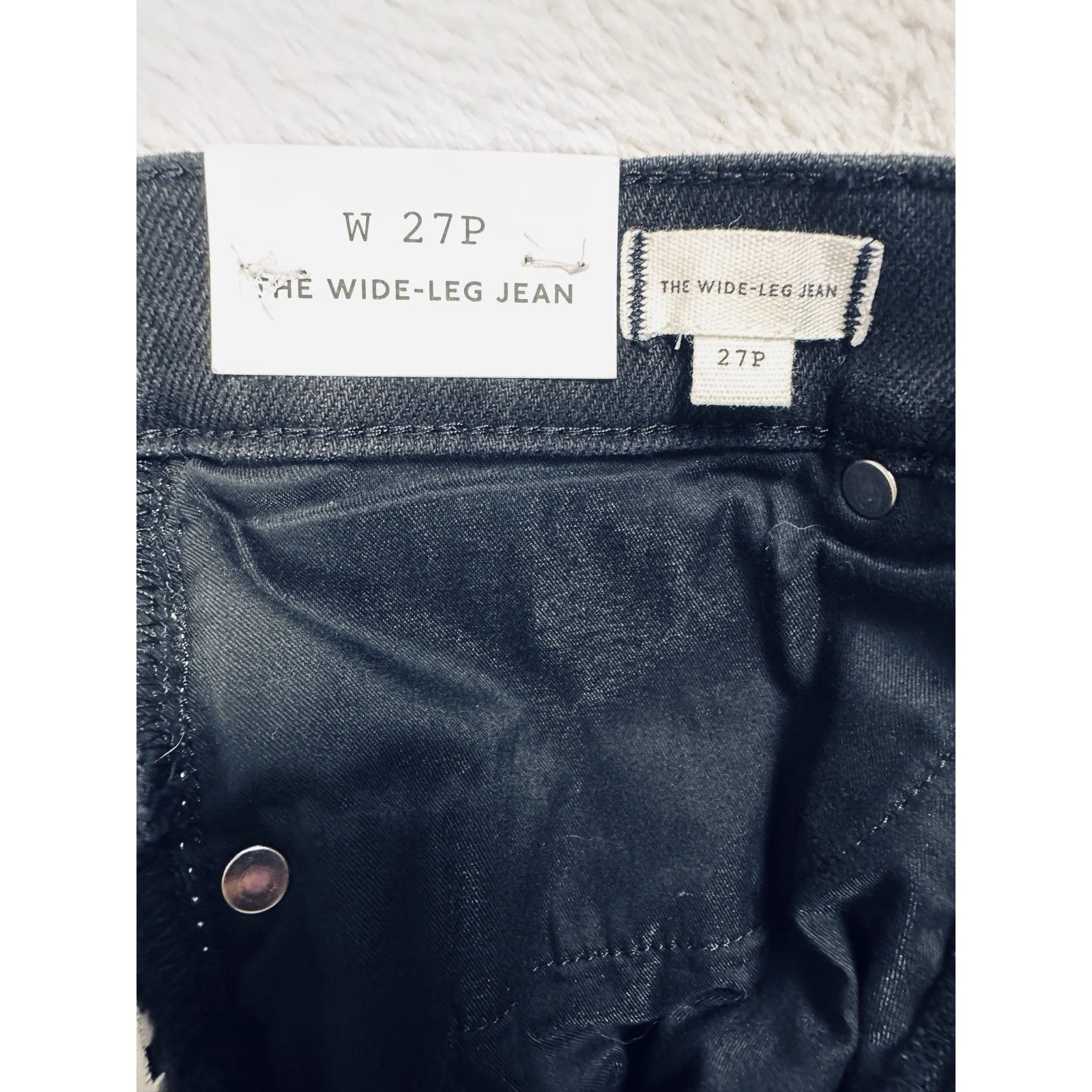 Madewell Madewell The Wide-Leg Jean Black Petite 27P High Rise Size 27" / US 4 / IT 40 - 6 Thumbnail