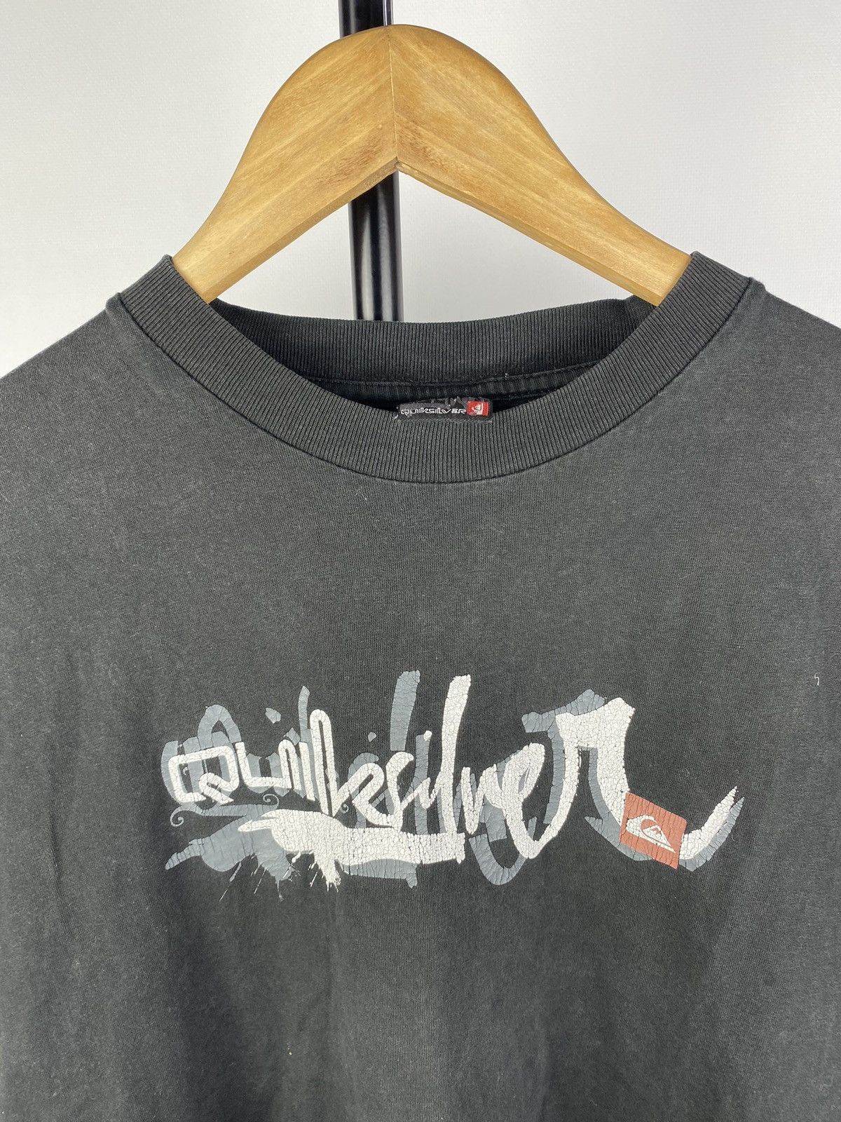 Quiksilver × Vintage 90s🔥Quiksilver Vntg Faded Washed Distressed Shirt Mens M Size US M / EU 48-50 / 2 - 2 Thumbnail