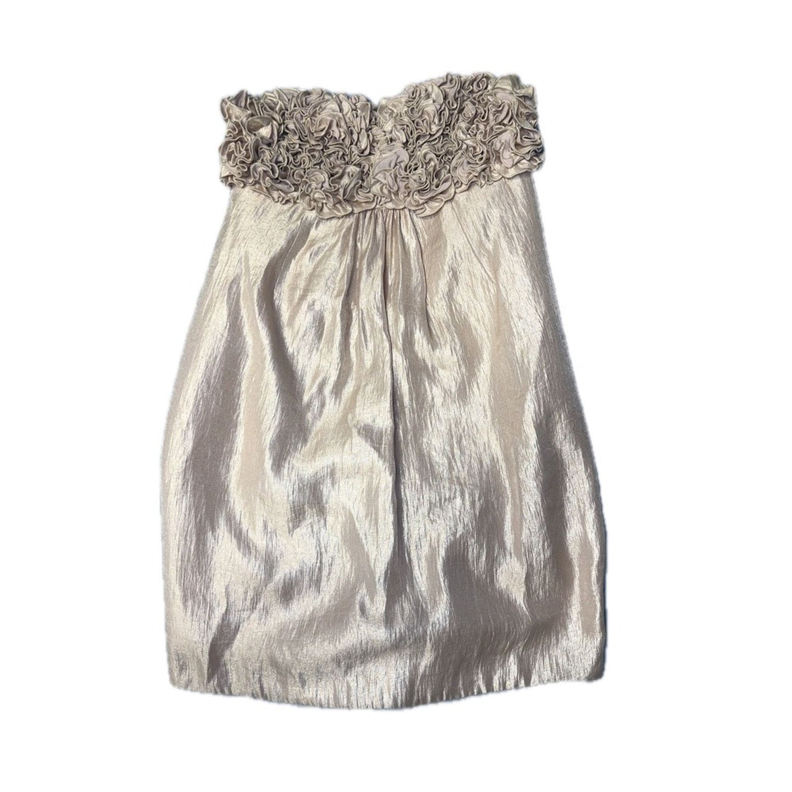 & Other Stories Alexia Admor Strapless Ruffled Embellished Cocktail Dress Size M / US 6-8 / IT 42-44 - 1 Thumbnail