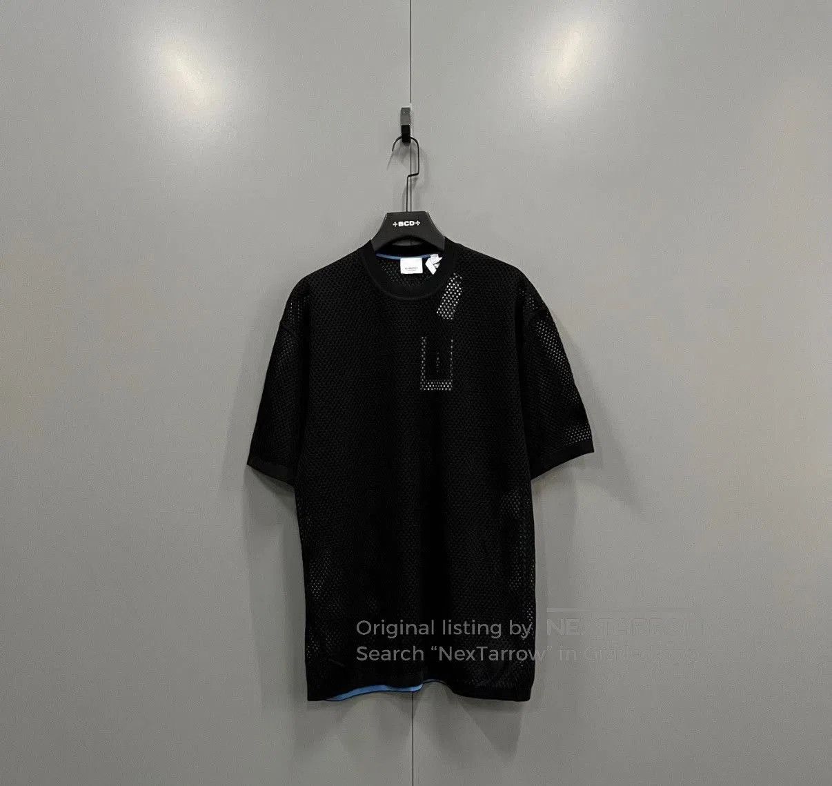 Burberry Black Mesh Short-Sleeve Shirt. Size US M / EU 48-50 / 2 - 1 Thumbnail