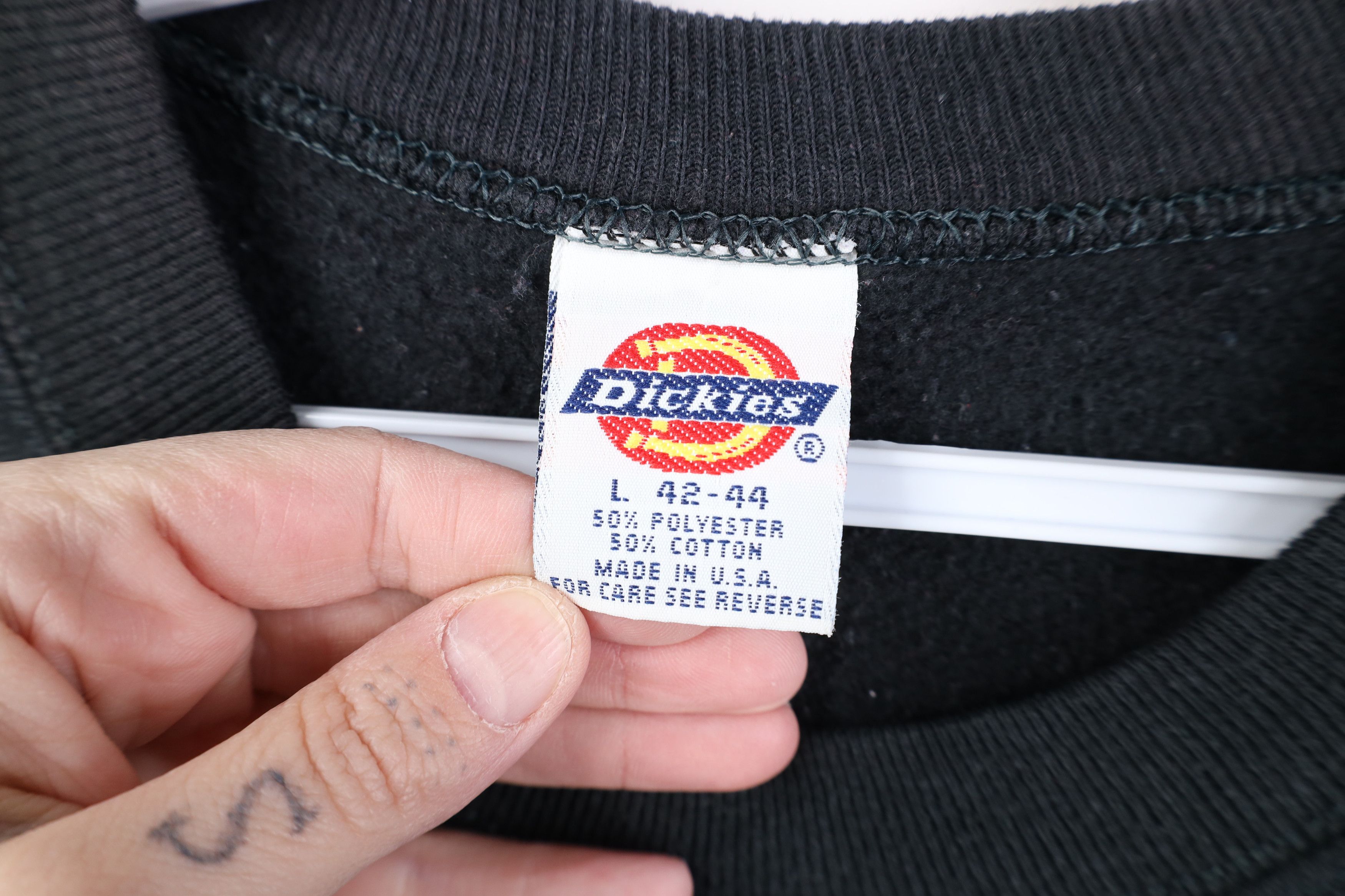 Dickies Vintage 70s 80s Dickies Blank Crewneck Sweatshirt Black USA Size US L / EU 52-54 / 3 - 5 Thumbnail