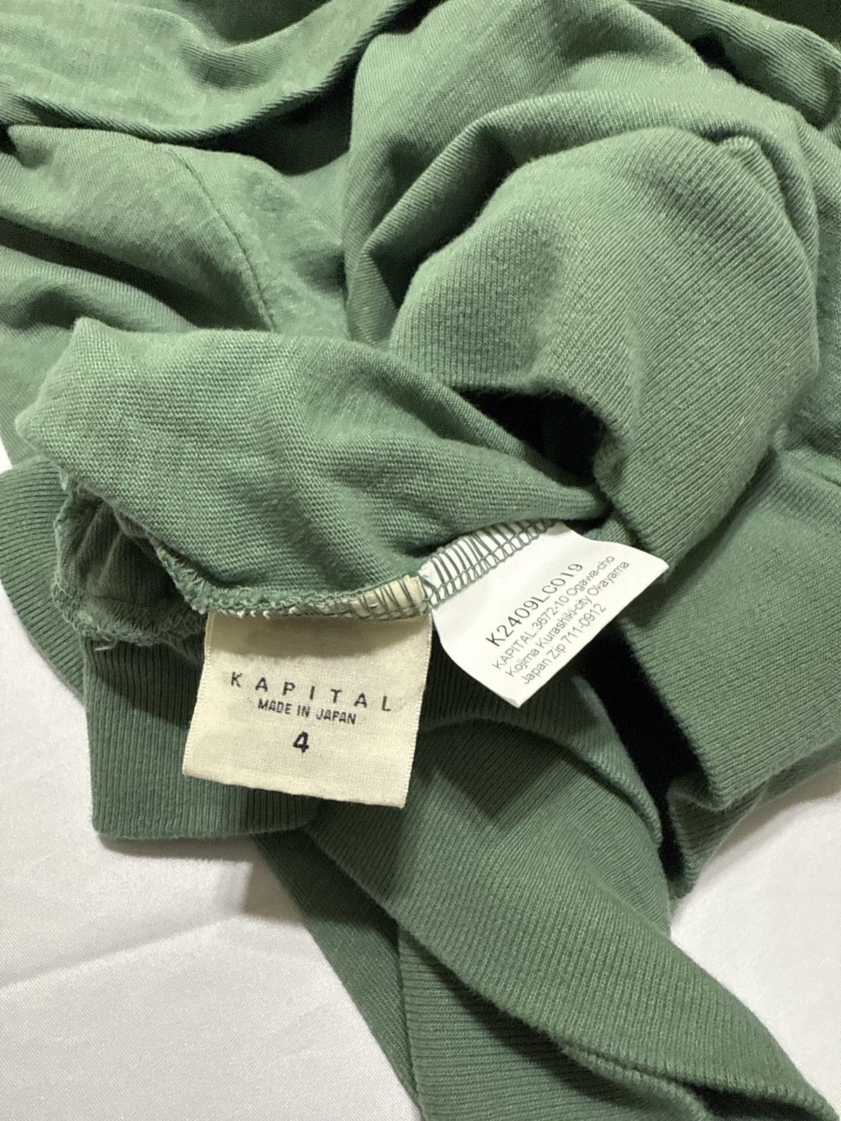 Kapital Kapital Killer Embroidered Turtleneck K2409LC019 Light Green Size US L / EU 52-54 / 3 - 4 Thumbnail