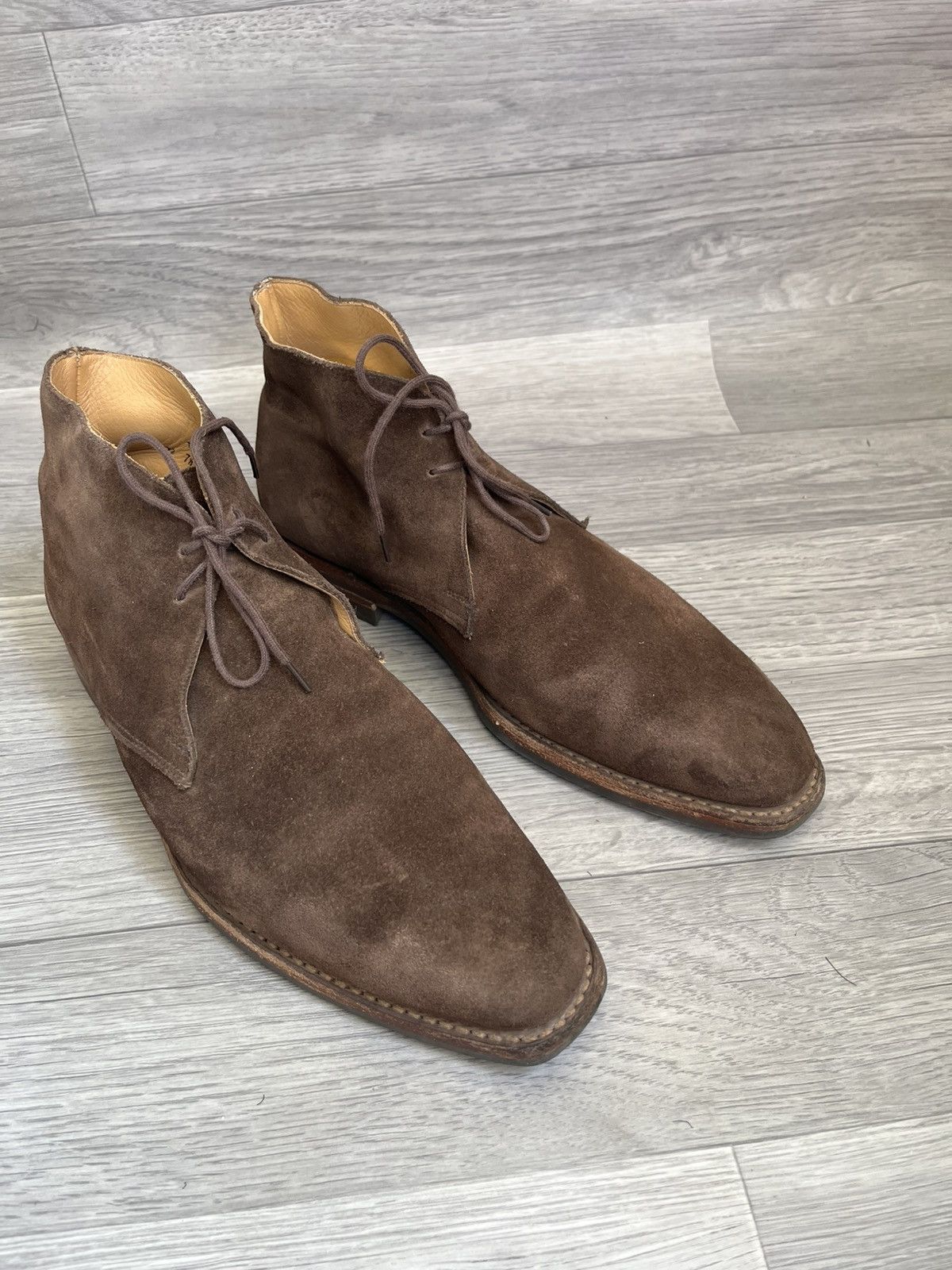 Crockett & Jones Crockett and Jones tetbury brown suede chukka boots sz Uk7.5 Size US 8.5 / EU 41-42 - 9 Thumbnail