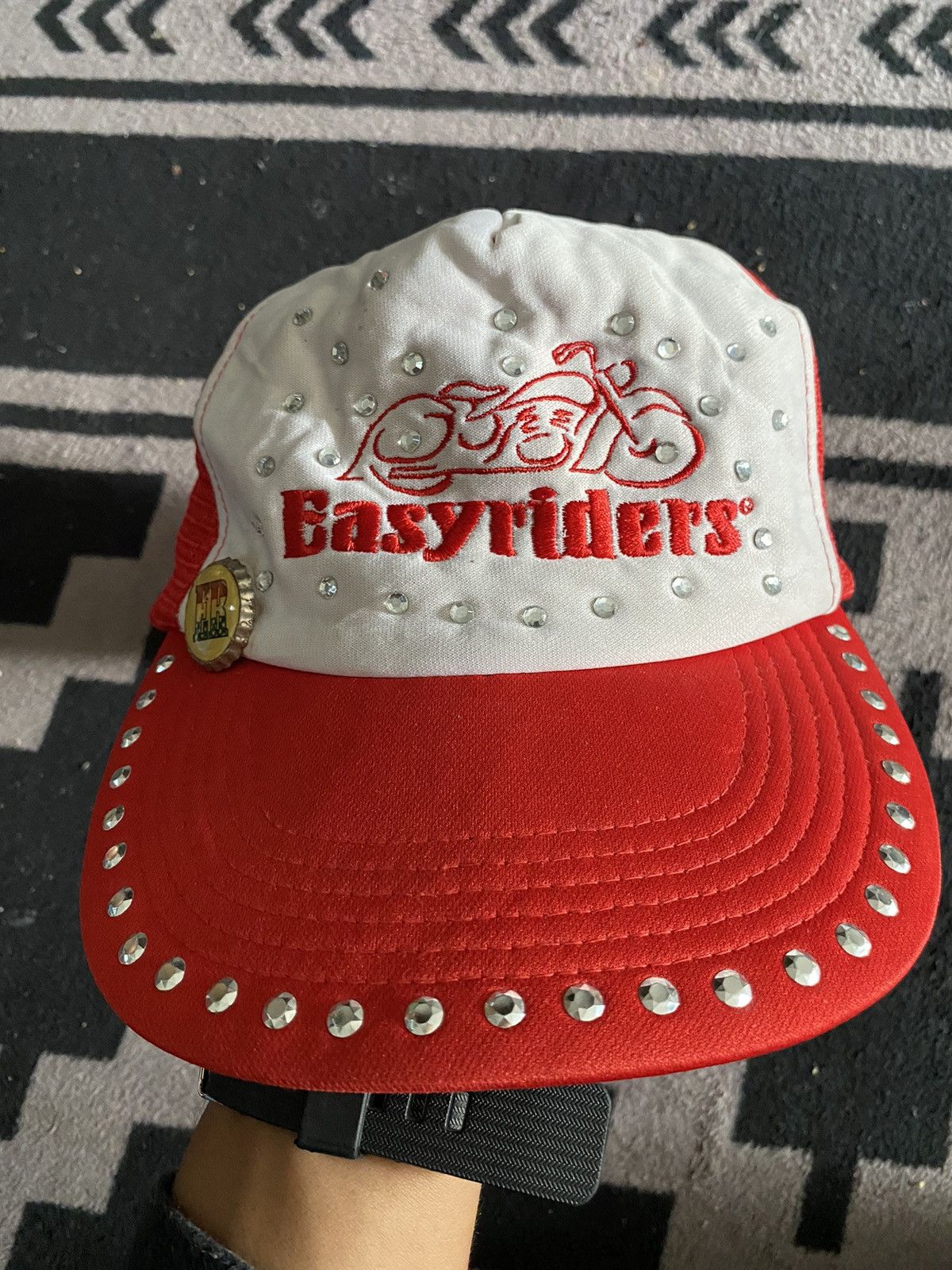 Other Vintage Easy Riders pin button glitter trucker hats Size ONE SIZE - 2 Thumbnail