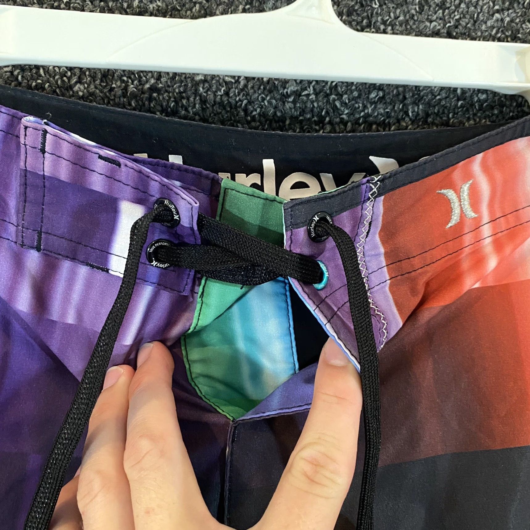 Hurley Hurley Phantom Board Shorts Mens 32 Multicolor Beach Swim Trunks Geometric Pattern Size US 32 / EU 48 - 5 Thumbnail