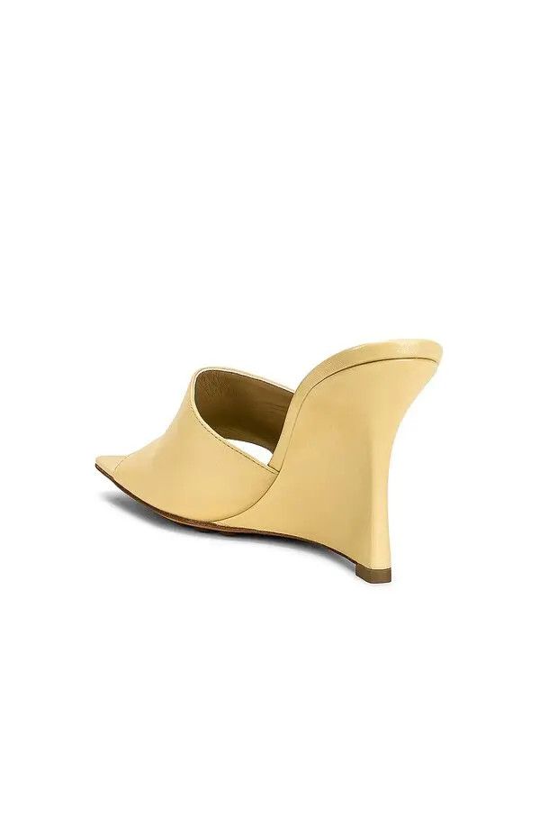 Bottega Veneta o1n1vont1024 Stretch Wedges Mules in Moonbeam Size US 5 / IT 35 - 3 Thumbnail
