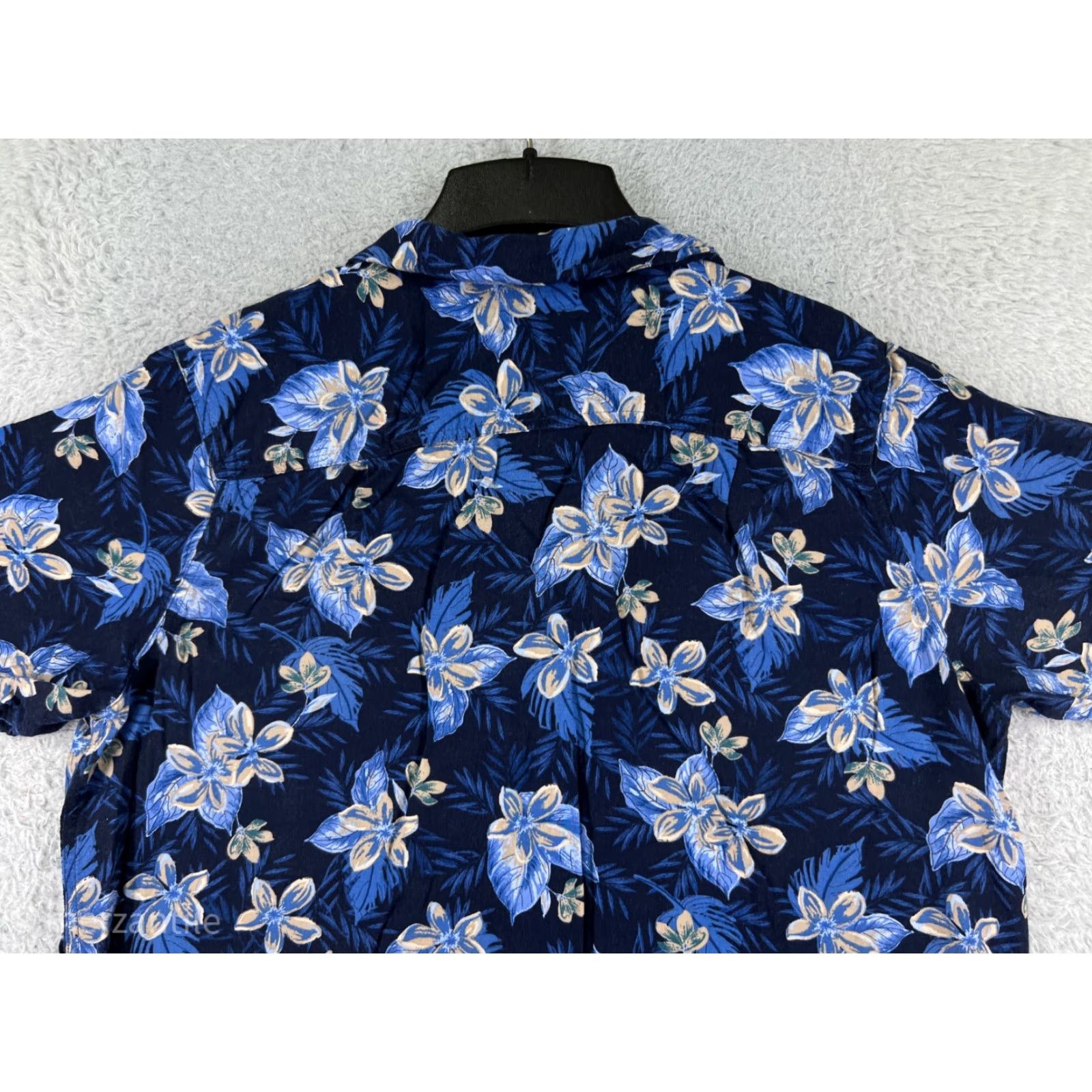 George VINTAGE George Classic Element Shirt Mens 2XL Blue Floral Hawaiian 100% Rayon Beach Aloha Floral Shirt Mens Big & Tall Size US XXL / EU 58 / 5 - 6 Thumbnail