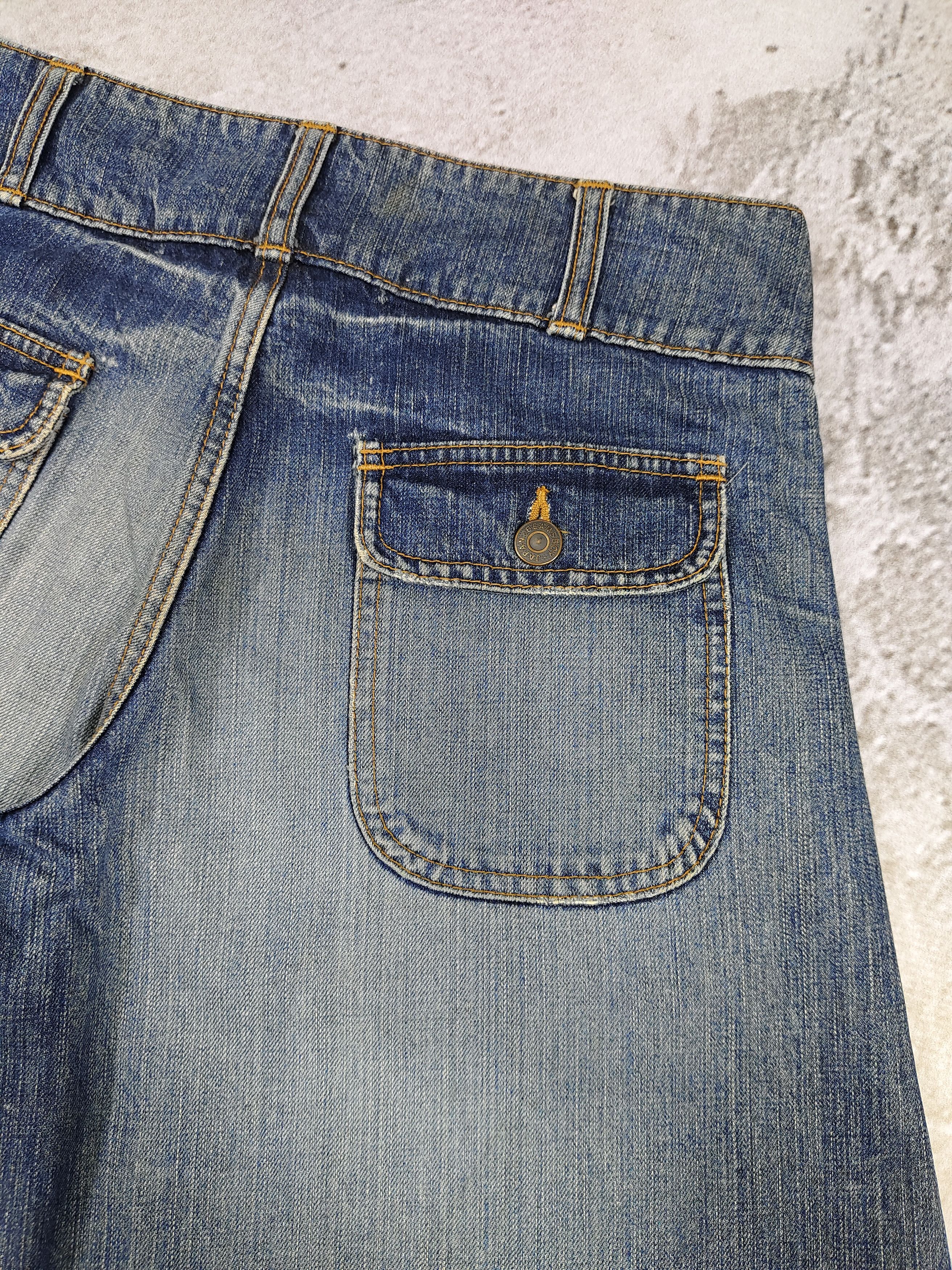 Beams Plus 2000s Beams Boy- Hakama Silhouete Coulotte Wide Leg Denim Size 30" / US 8 / IT 44 - 9 Thumbnail