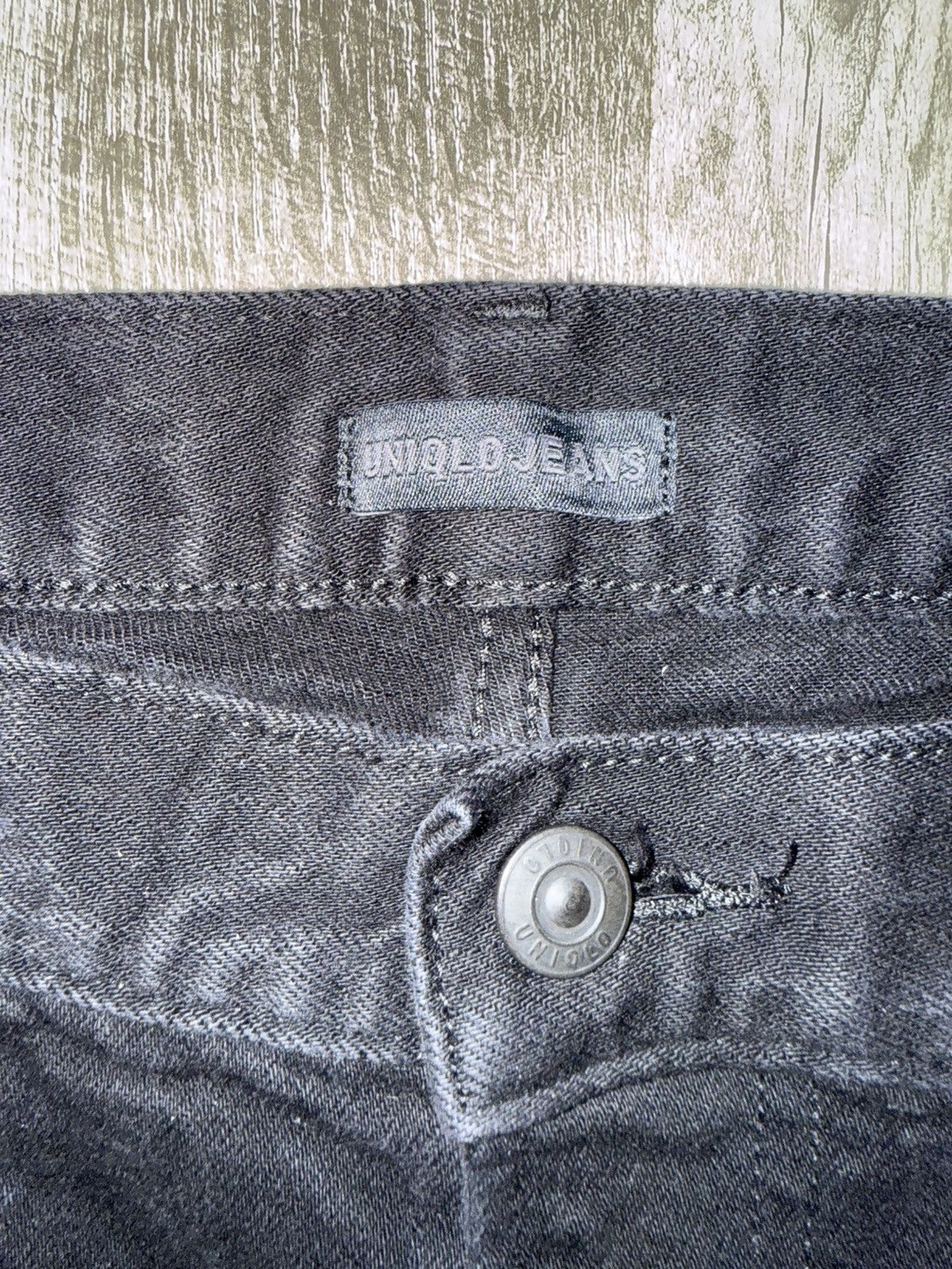 Uniqlo Black Denim Jeans Size US 32 / EU 48 - 3 Thumbnail