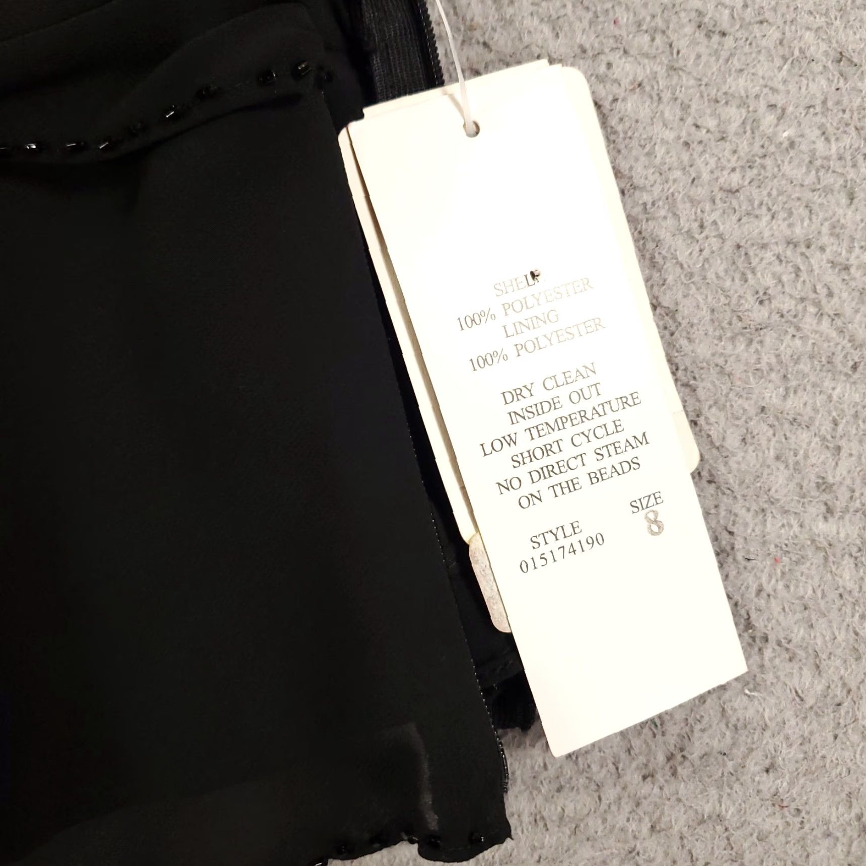 Adrianna Papell Adrianna Papell Brand New Evening Wear Outfit Set Women's 8 Black Beaded Layered Sheer Lined NWT Skirt Blouse 2 Piece Size M / US 6-8 / IT 42-44 - 3 Thumbnail