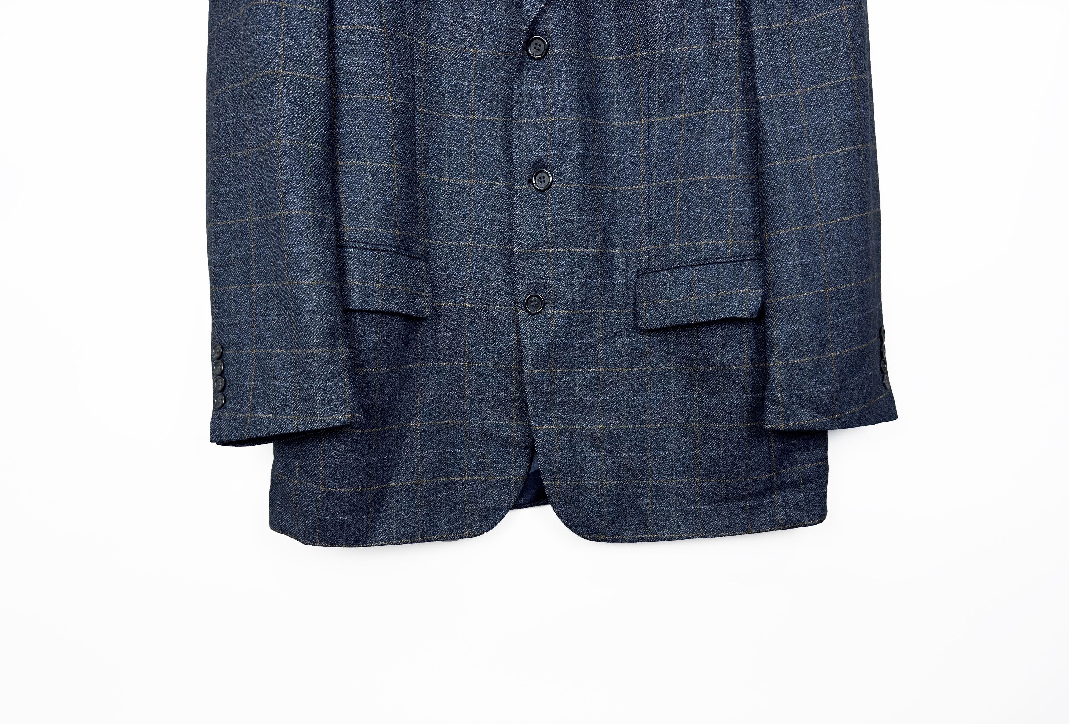 Yves Saint Laurent YSL Yves Saint Laurent Vintage Wool Checkered Blazer EU 52 Size 42R - 4 Thumbnail