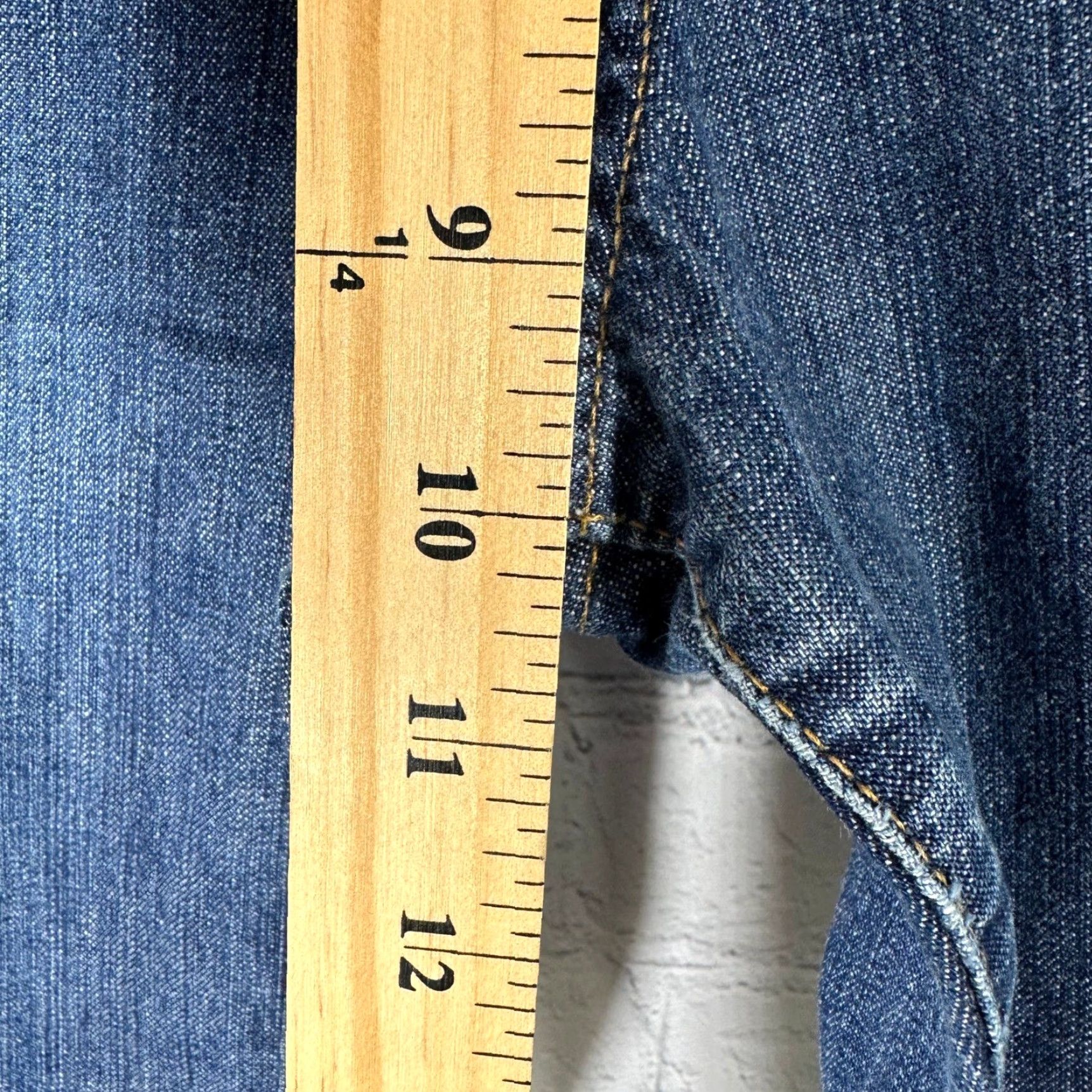 Abercrombie & Fitch Abercrombie & Fitch Jeans Womens Bootcut Denim Medium Wash 12L Button Fly 5-Pocket Blue A&F Size 24" / US 00 / IT 34 - 4 Thumbnail