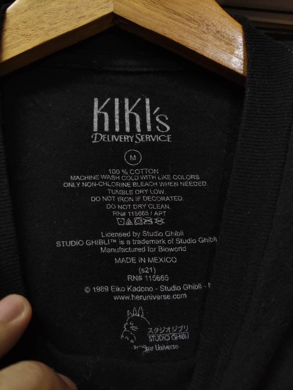 Anime Studio Ghibli "Kiki's Delivery Service" Movie Promo T-Shirt Size US M / EU 48-50 / 2 - 5 Thumbnail