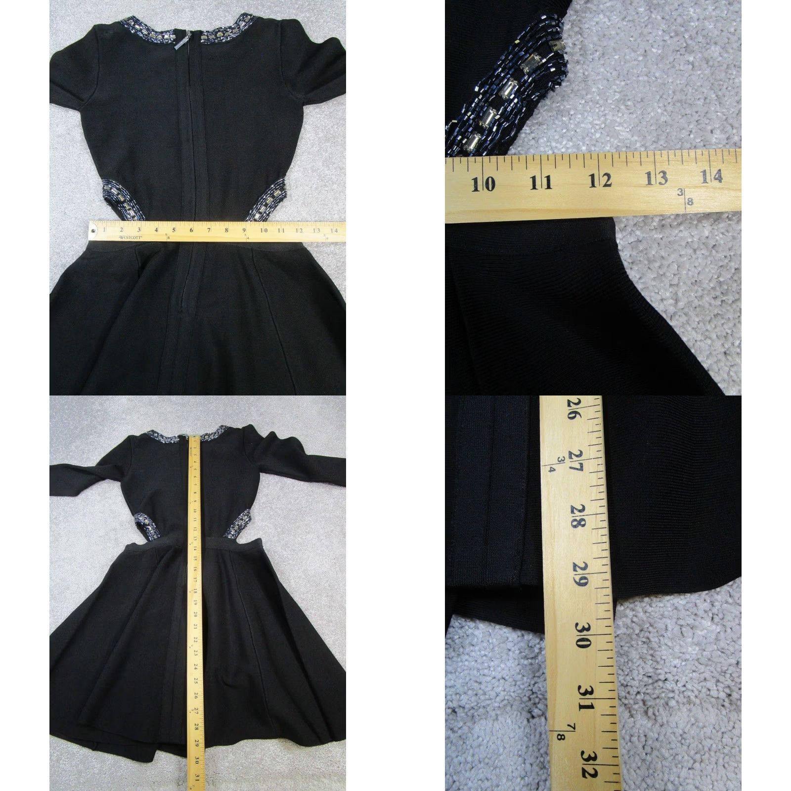 Vintage VINTAGE Marciano Dress Shirt Womens S Short Black Blouson Round Neck Zip Front 90s Concert Casual Formal Party/Cocktail Womens Size S / US 4 / IT 40 - 8 Thumbnail