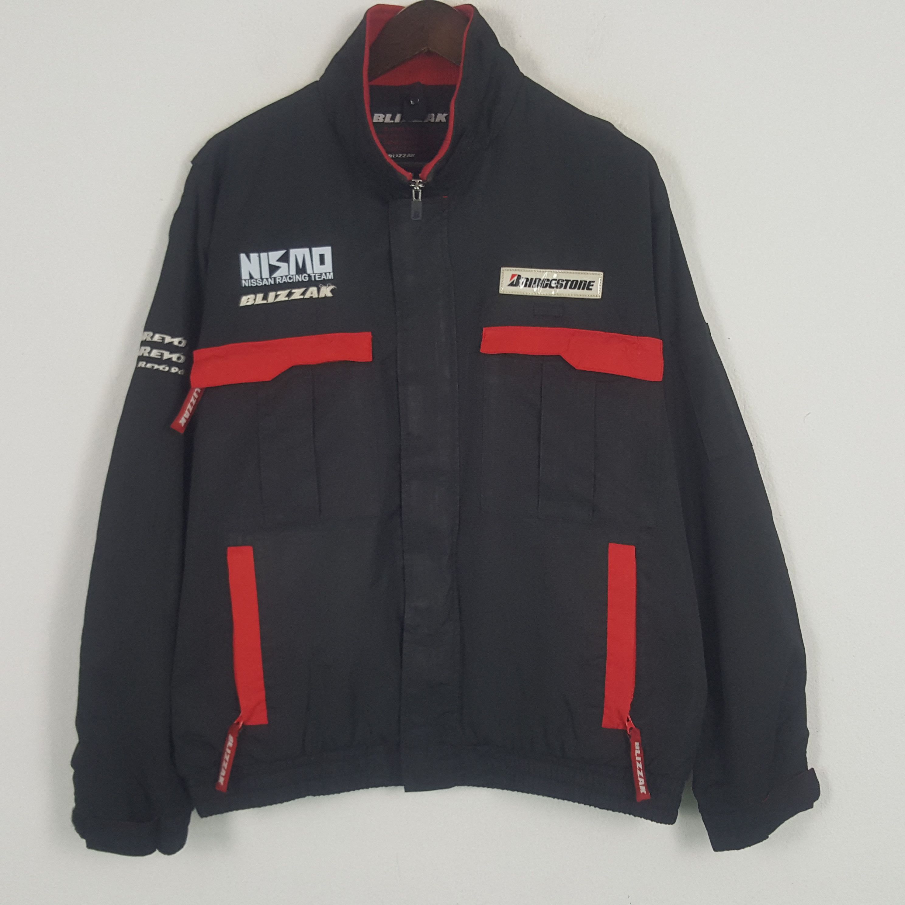 Japanese Brand × Vintage Vintage Bridgestone x Nissan Racing Windbreaker Jacket Size US XL / EU 56 / 4 - 3 Thumbnail