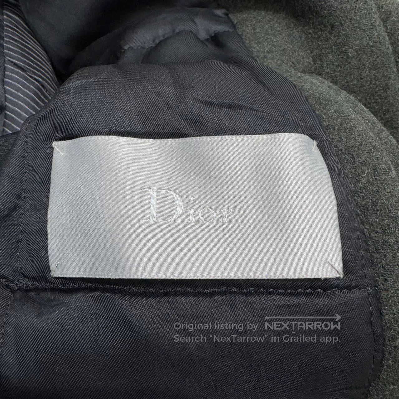Dior dior wool coat with fur collar. Size US L / EU 52-54 / 3 - 3 Thumbnail