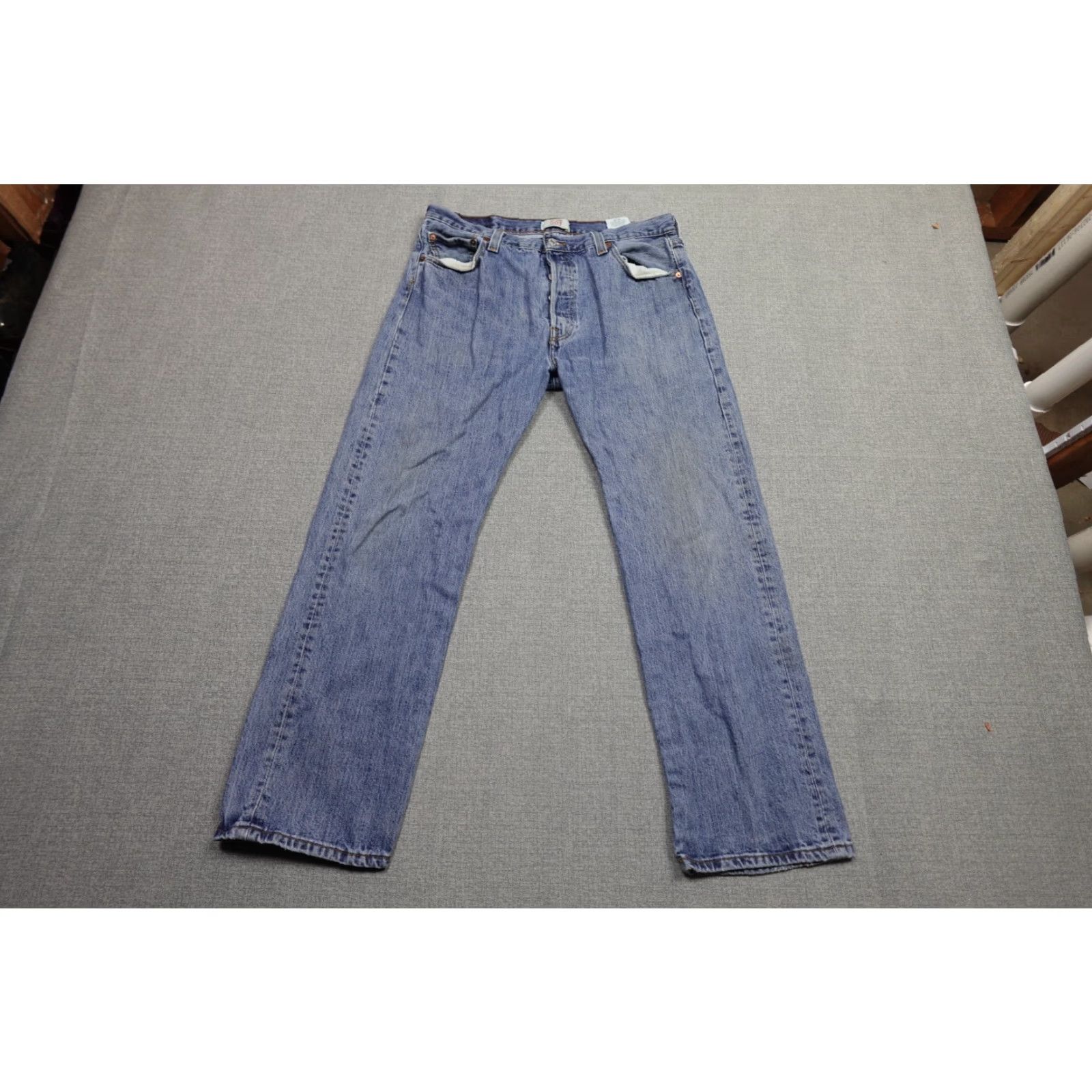 Levi's Levi's 501 Jeans Mens 34x30 Blue Relaxed Fit Denim Straight Pocket Men's Jeans Cowboy Western Vintage Size US 34 / EU 50 - 2 Thumbnail