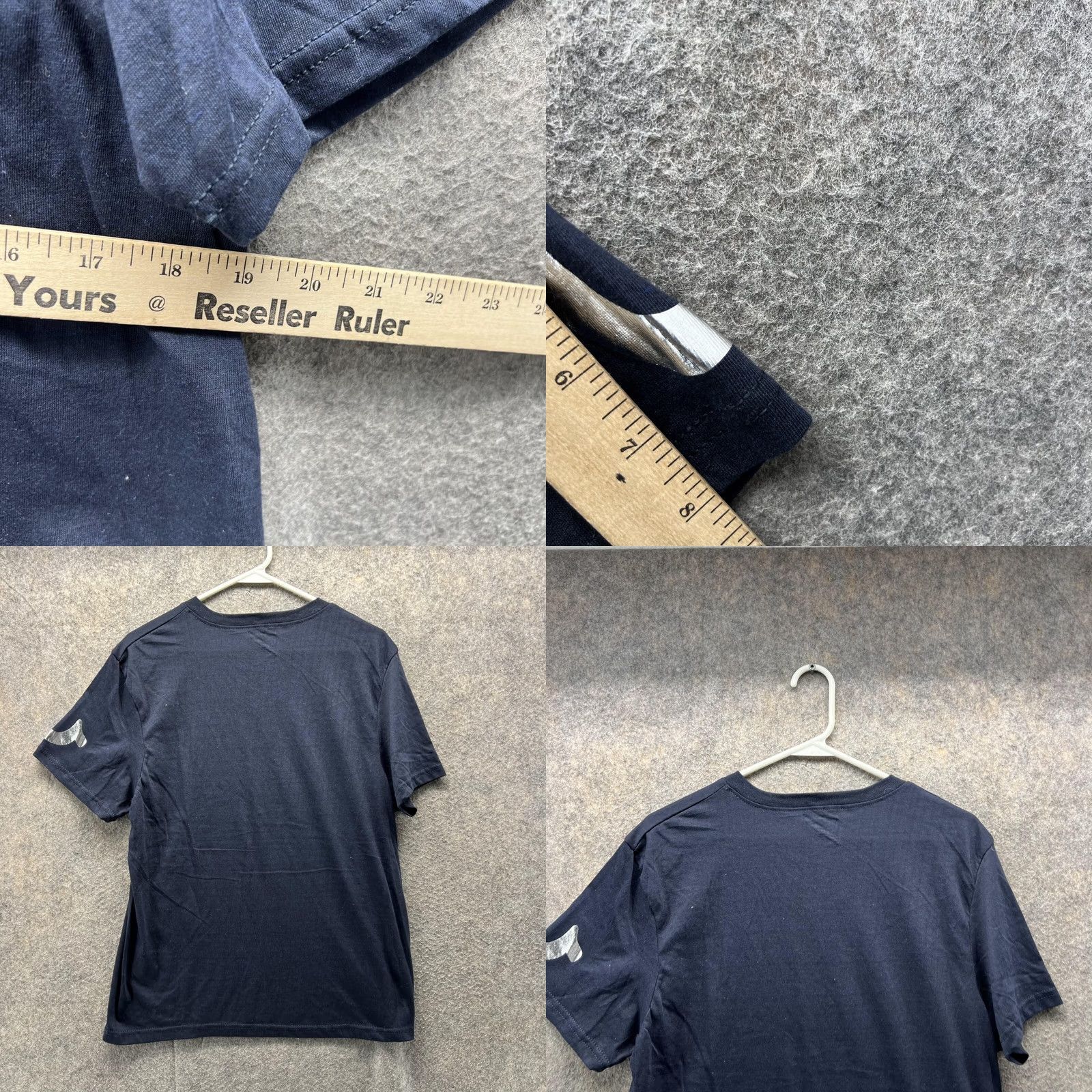 True Religion True Religion Shirt Men M Blue Navy V-Neck Short Sleeve Tee Cotton Polyester Logo Size US M / EU 48-50 / 2 - 8 Thumbnail