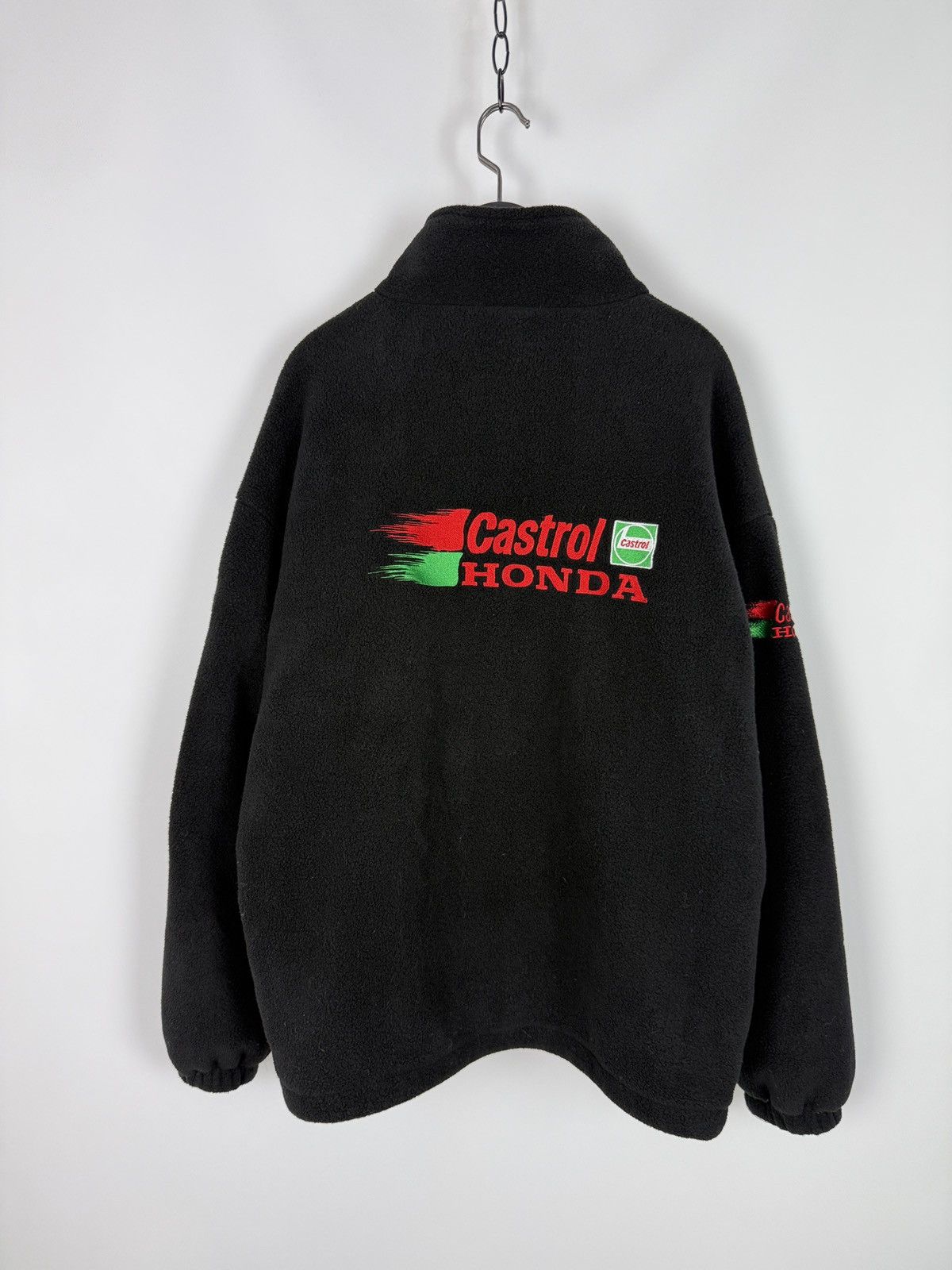 Vintage 2000s Vintage Honda Racing HRC Castrol Fleece Zip Jacket Size US XL / EU 56 / 4 - 6 Thumbnail
