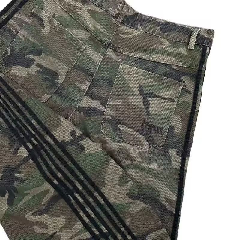 Other Camo Stripes Fashion High Waist Wide-leg Pants Size US 32 / EU 48 - 3 Thumbnail