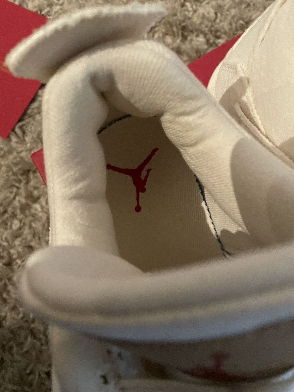 Jordan Brand × Levi's Jordan 4 White Levi Blank Tag sz 9 Size US 9 / EU 42 - 17 Thumbnail