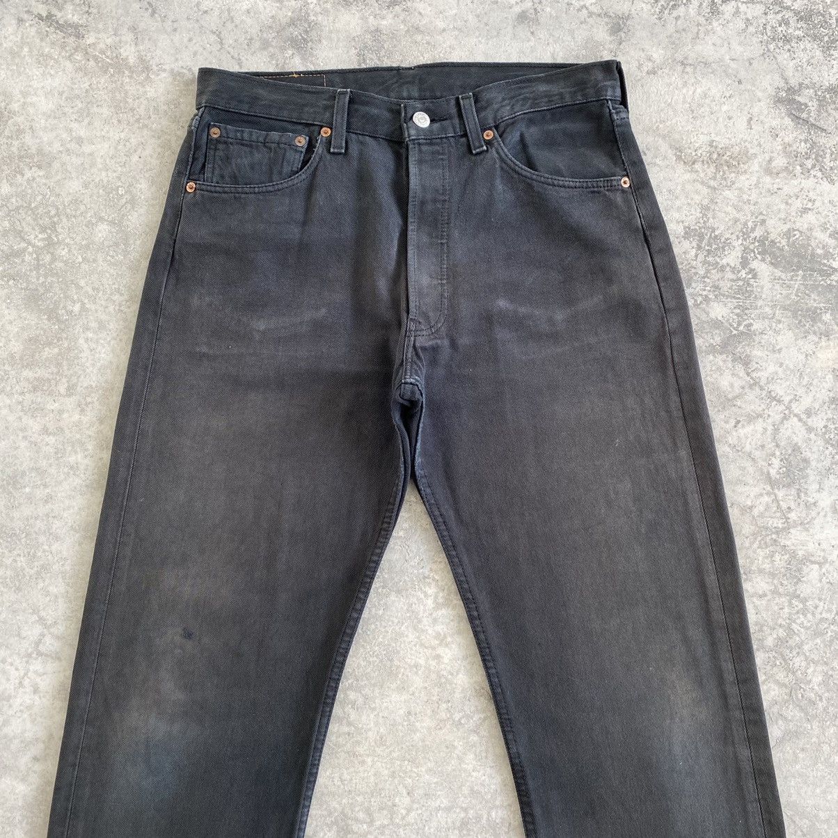 Levi's Vintage 1999 Levis 501 Faded Black Denim Jeans Size US 31 - 2 Thumbnail