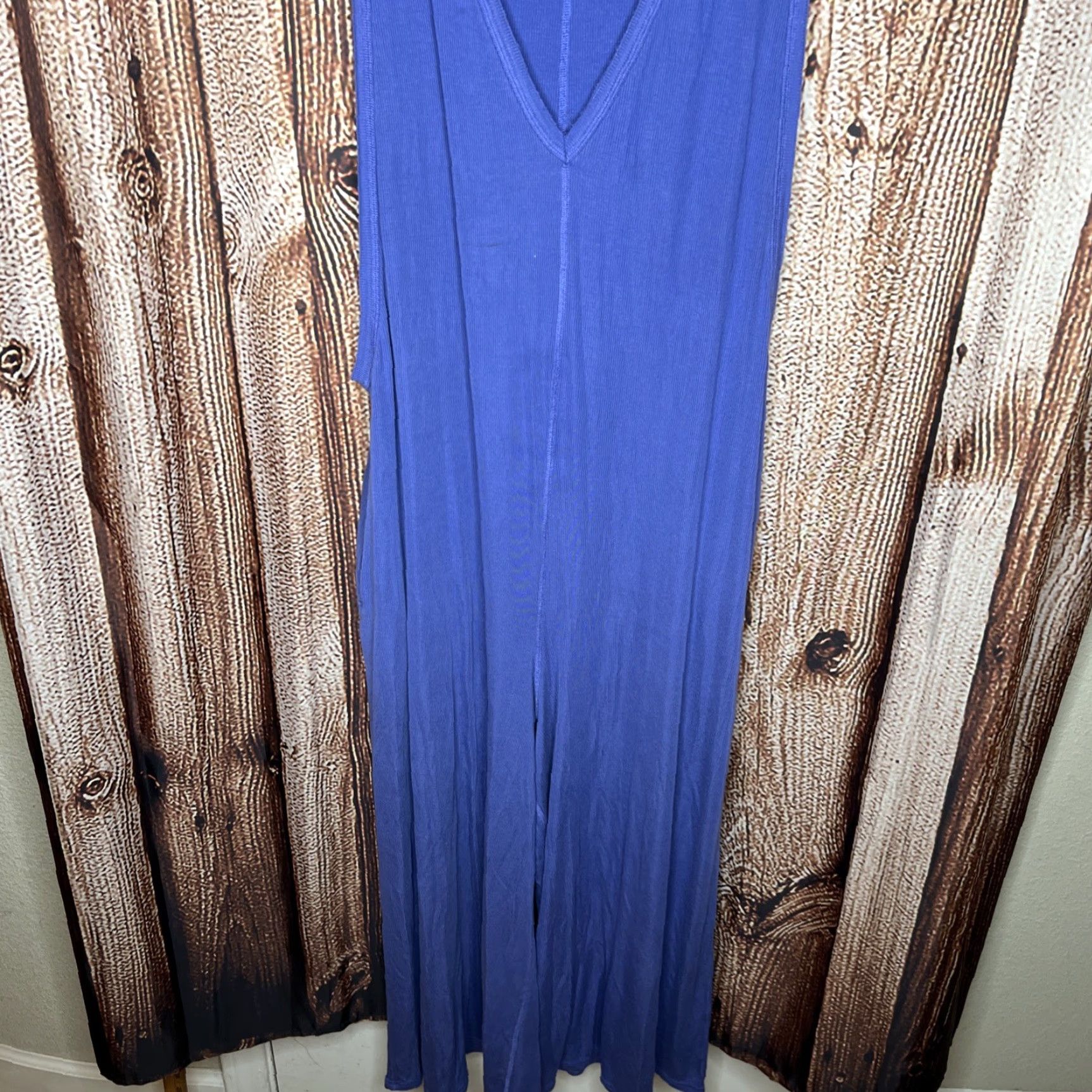 Vintage Imbodhi HANA JUMPSUIT 2.0 RIBBED Indigo Womens XL Jumpsuit Ribbed Blue XL Womens Size 40" / US 18 - 2 Thumbnail