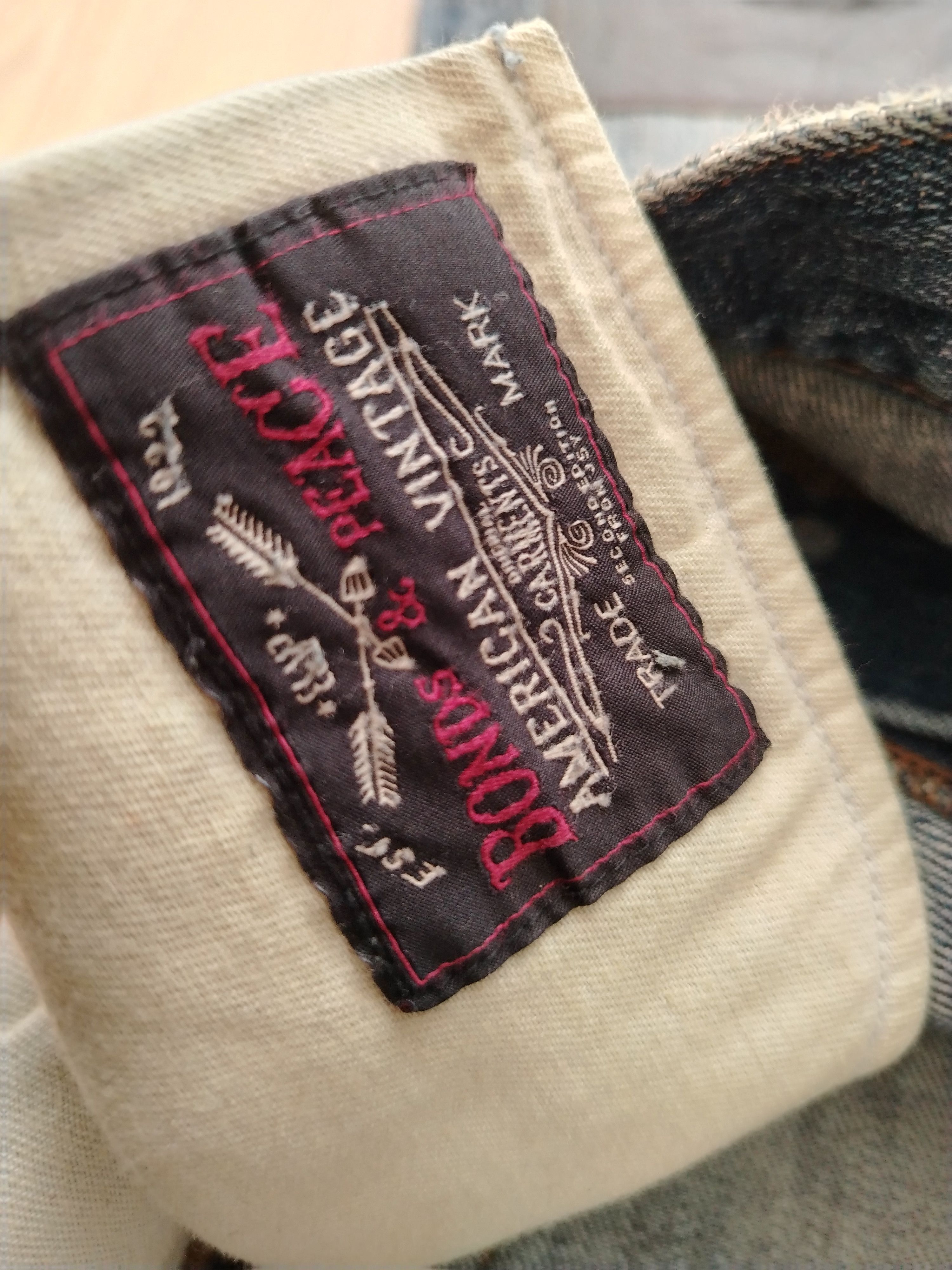 Vintage Sashiko Patchwork Jeans Bonds & Peace Size US 32 / EU 48 - 11 Thumbnail