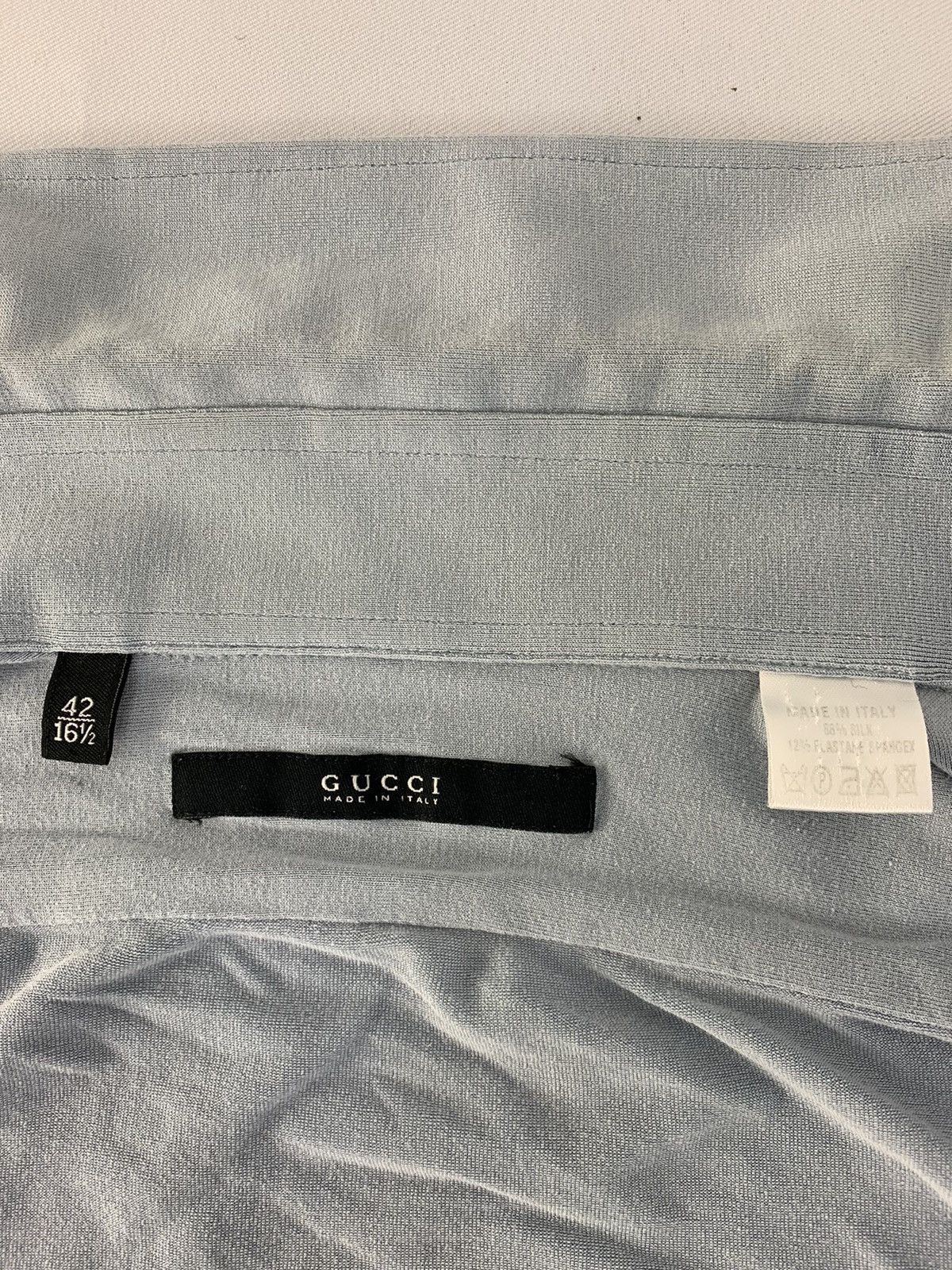 Gucci 90s Gucci Italy Minimalist Button Up Shirt 2/3 Sleeve Size L / US 10 / IT 46 - 5 Thumbnail