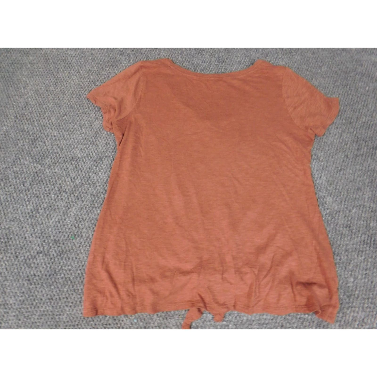 Express Express Blouse Womens Medium pink pullover stretch solid collar short sleeve casual Polyester Regular Basic Ladies M Stretch Size M / US 6-8 / IT 42-44 - 7 Thumbnail